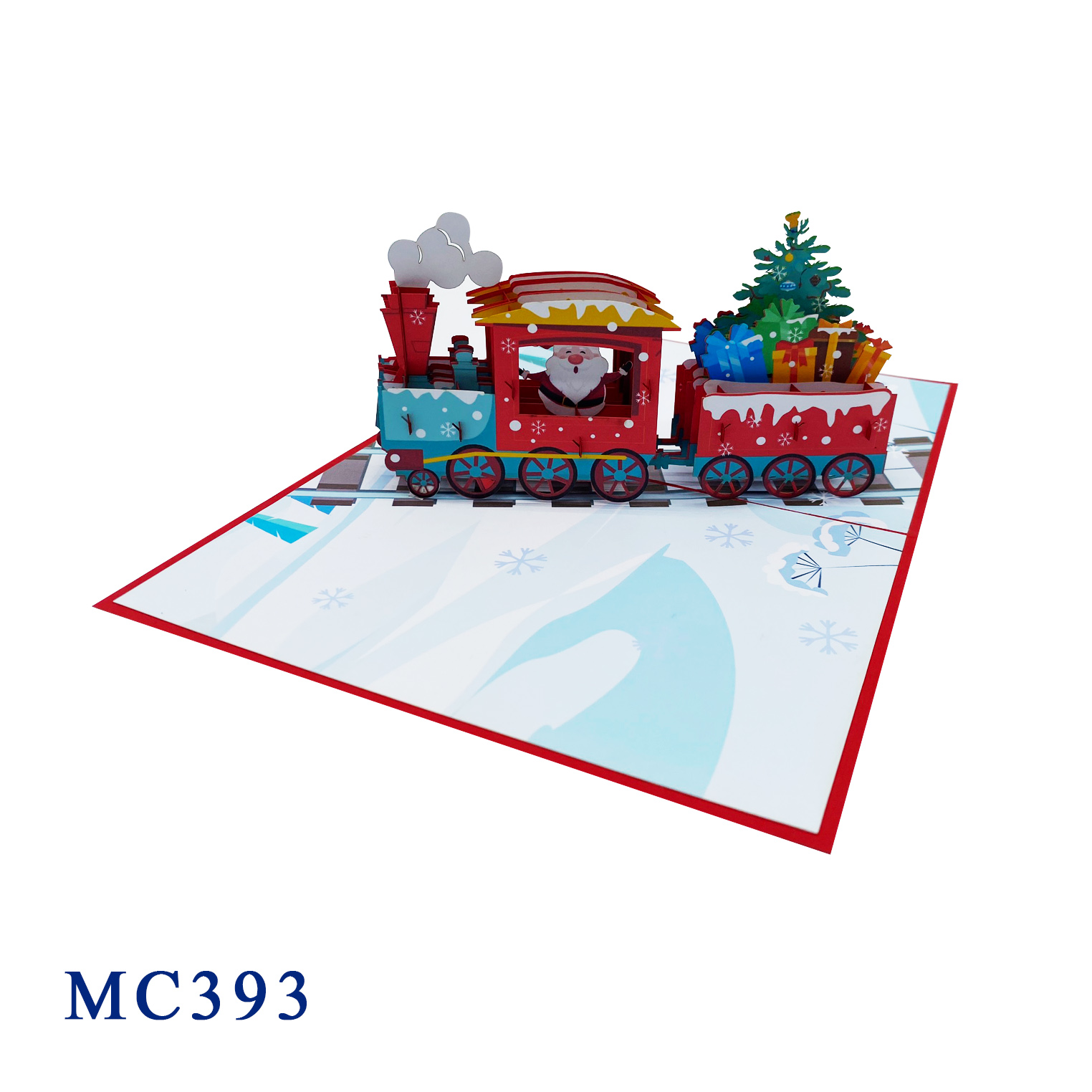 Noel Train Pop Up 3D Greeting Card