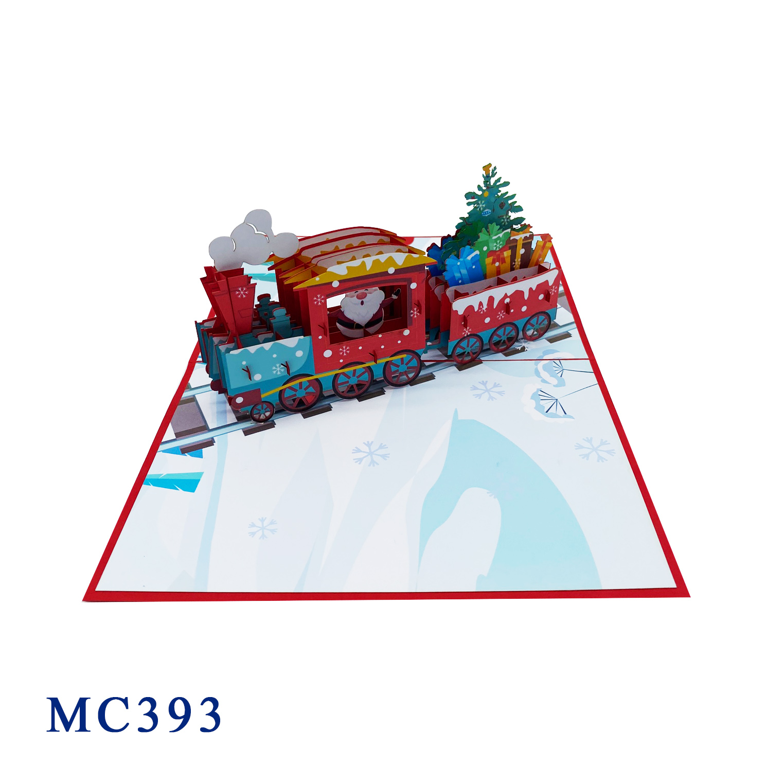 Noel Train Pop Up 3D Greeting Card