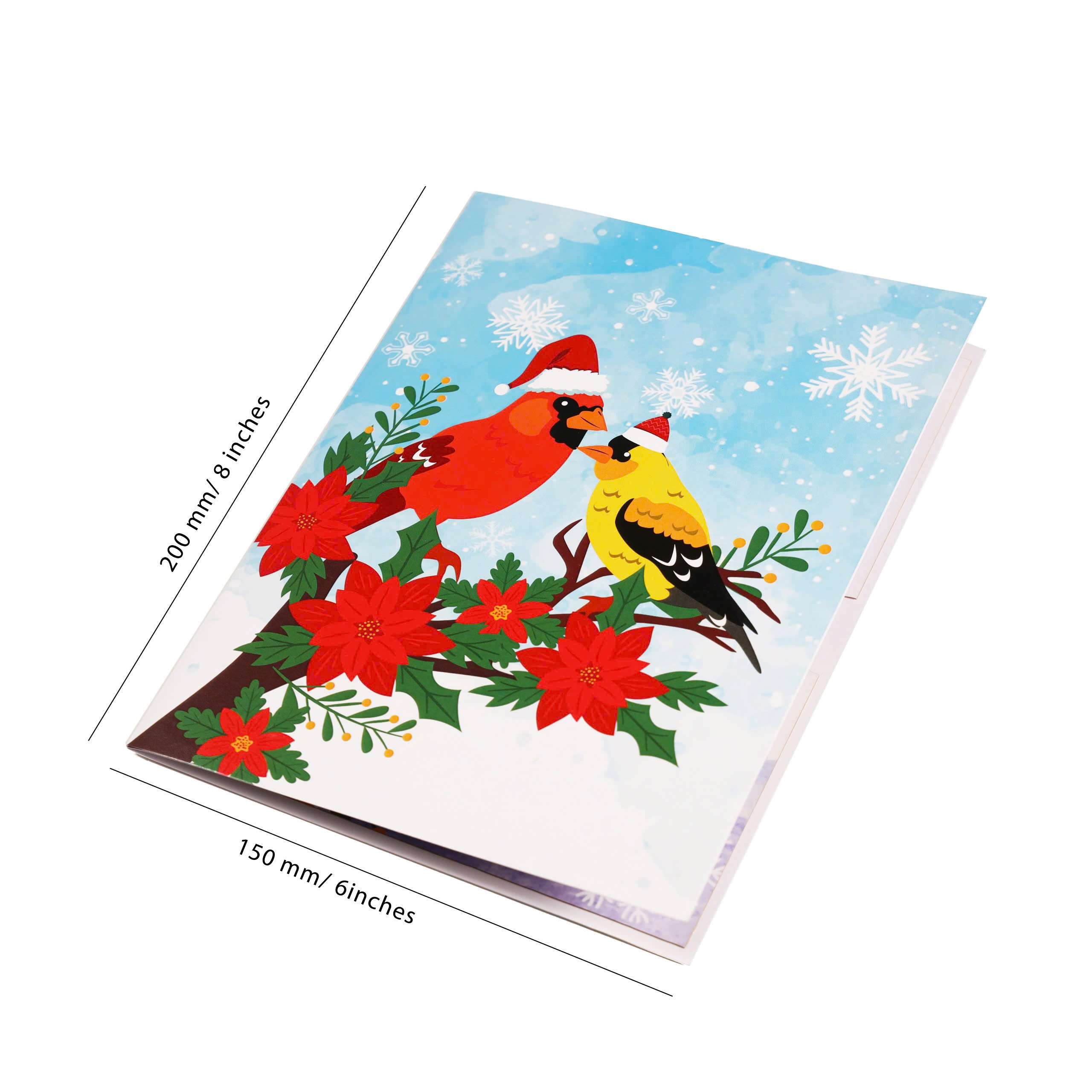 Christmas Songbird Pop-up Card – A Festive Greeting Full of Joy