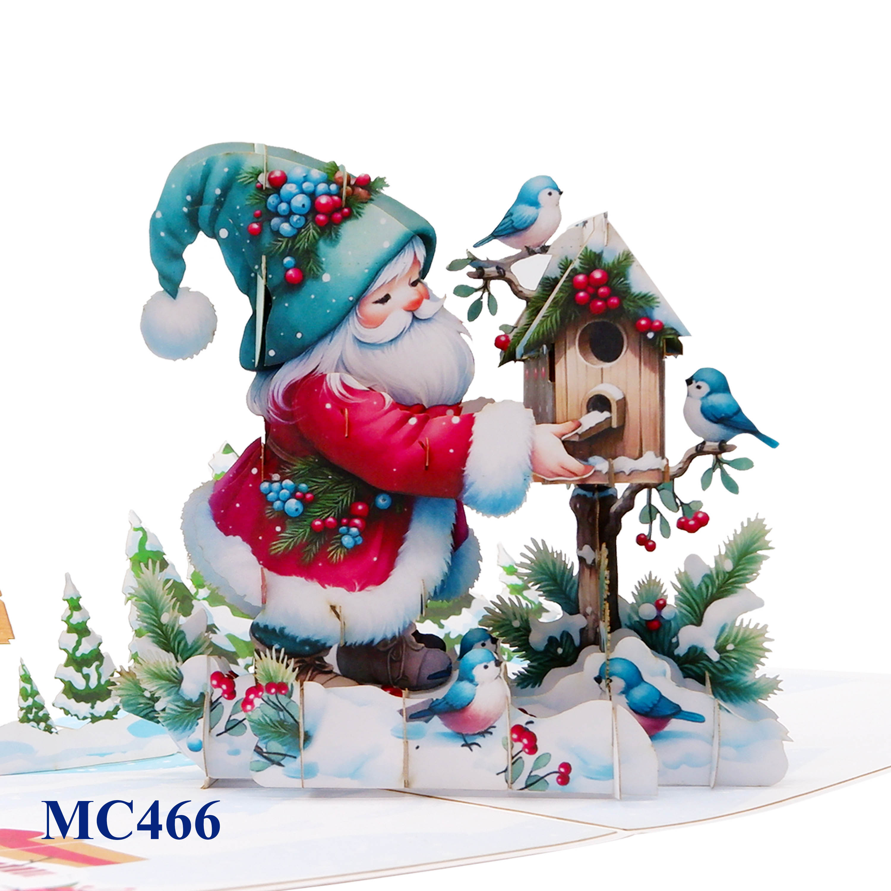 Christmas Gnome Pop Up Greeting Card