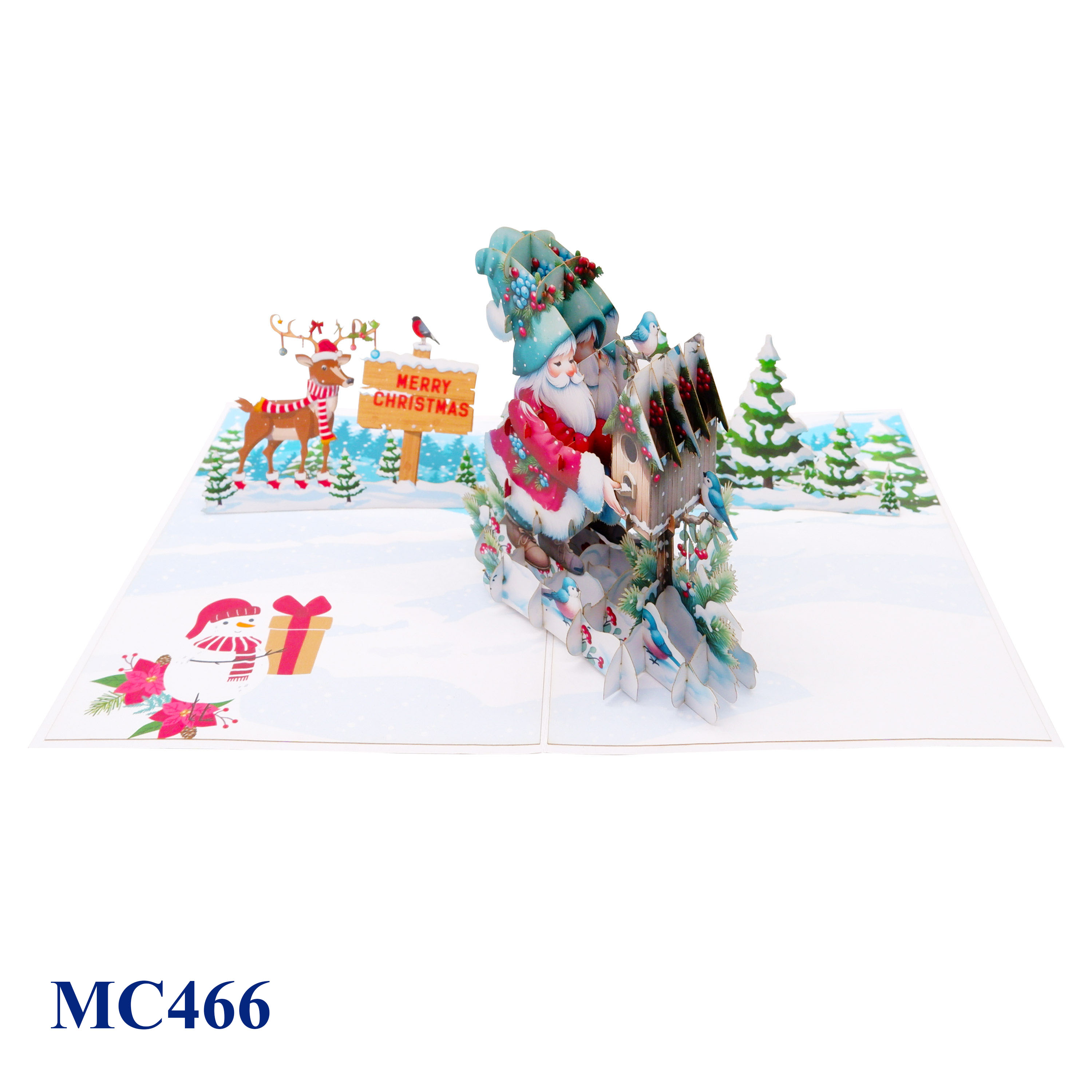 Christmas Gnome Pop Up Greeting Card