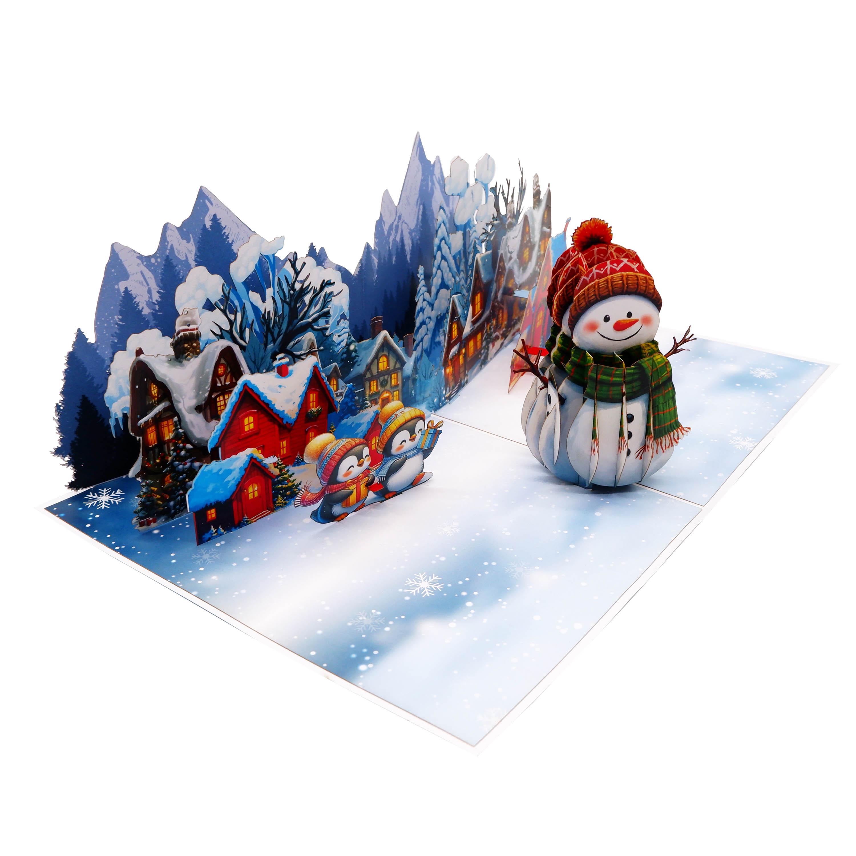 Christmas Snowman Pop Up Card