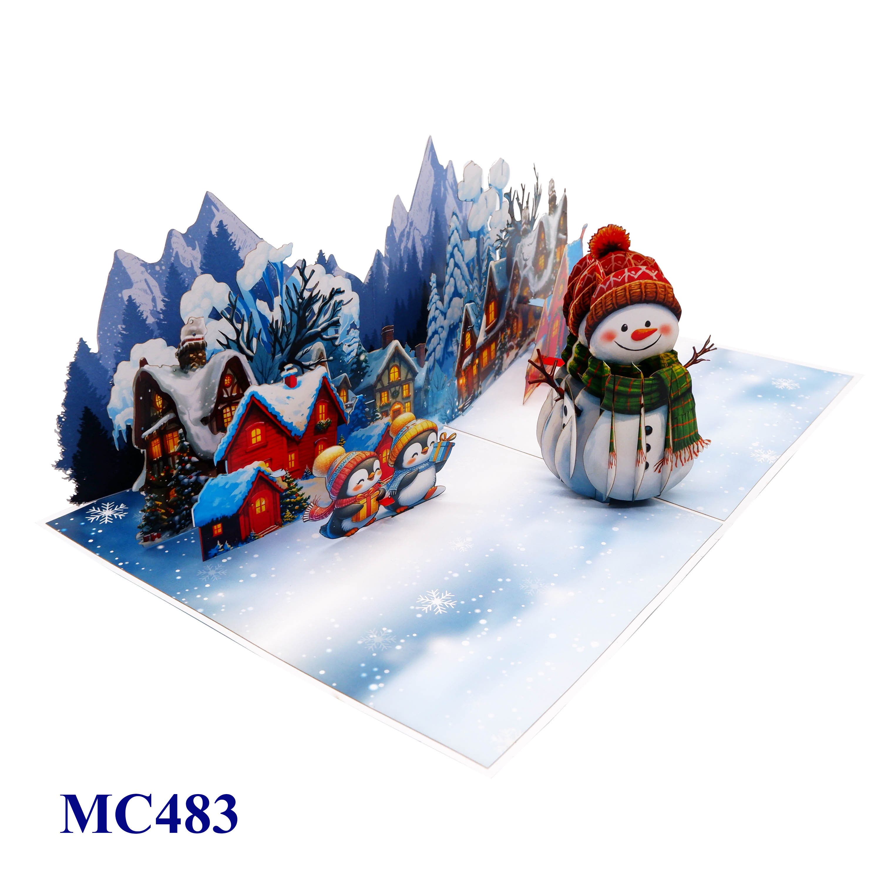 Christmas Snowman Pop Up Card