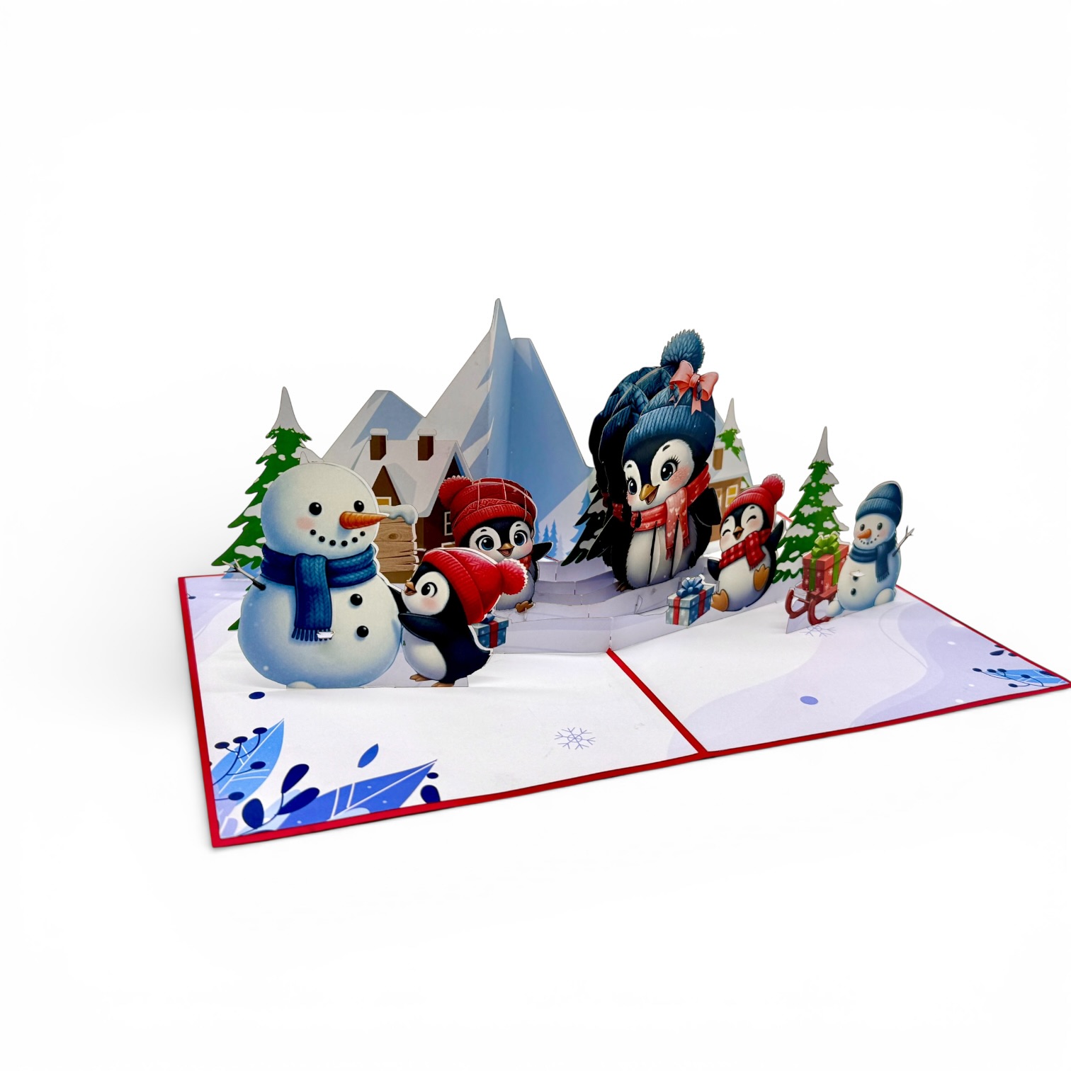 Penguin Christmas Pop-Up Card