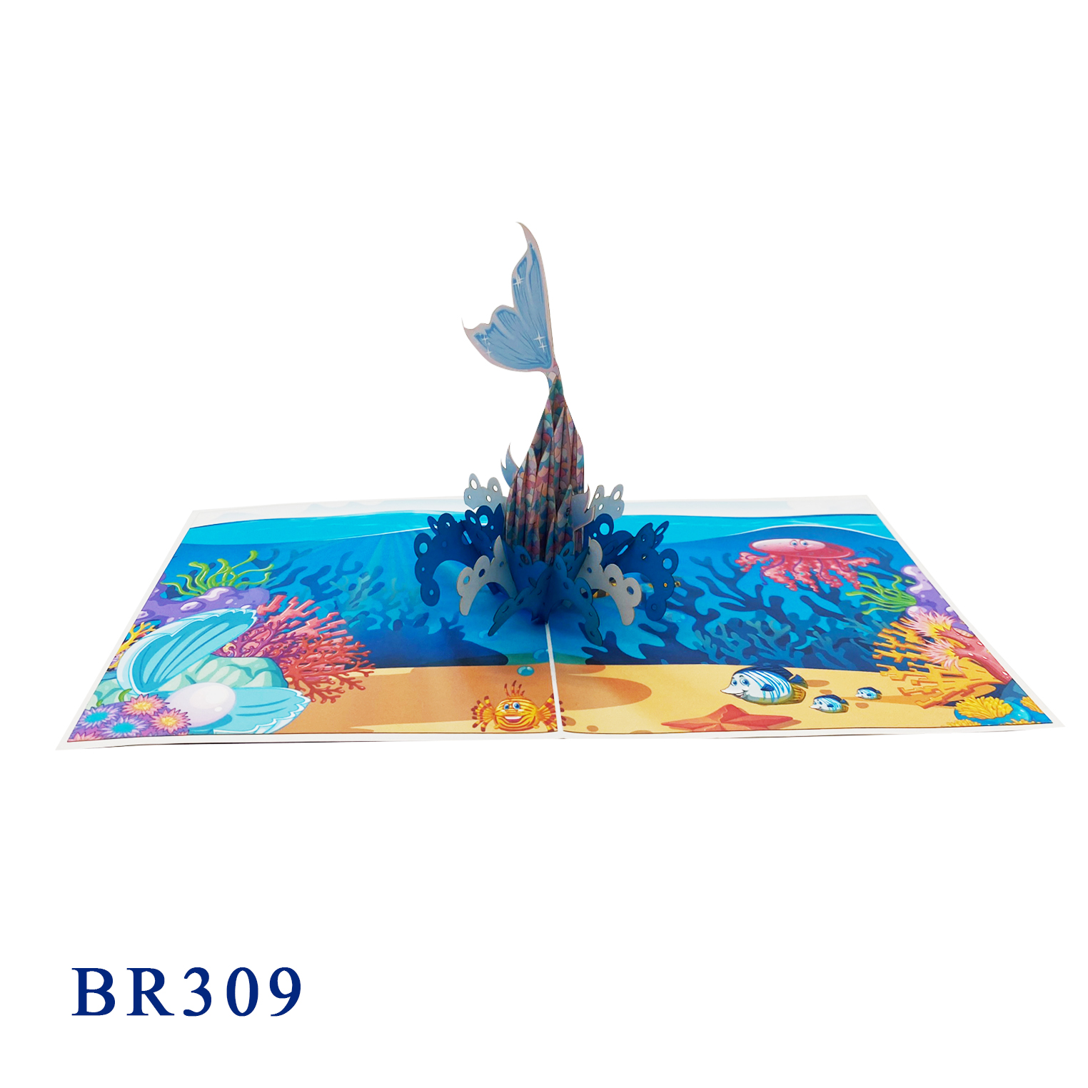 Mermaid's Tail Pop Up Card
