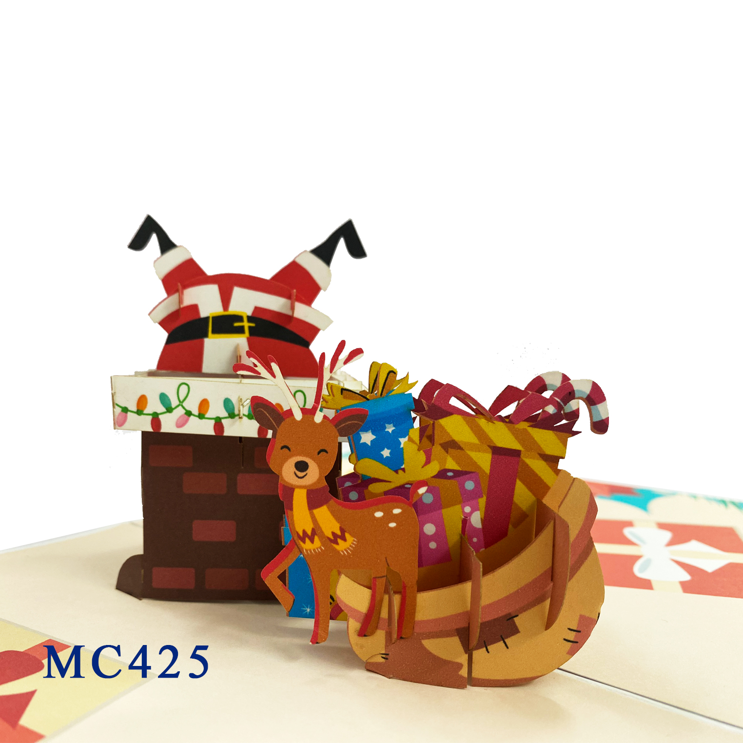 Merry Christmas Santa Claus Pop Up Card