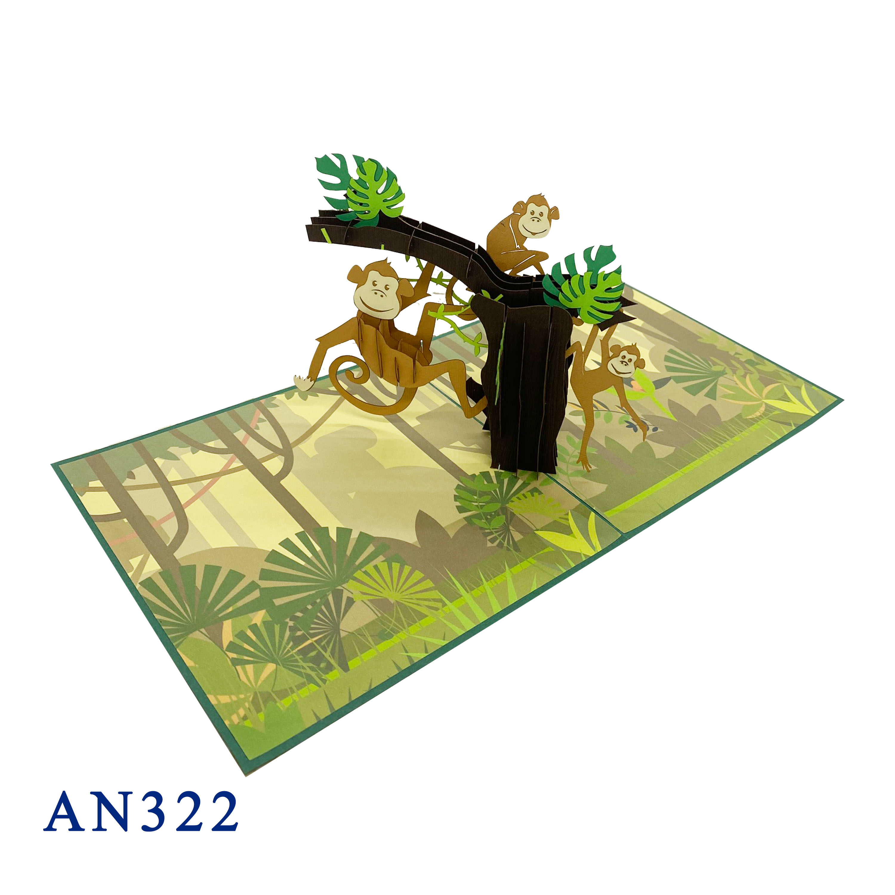 Monkey Pop Up Card