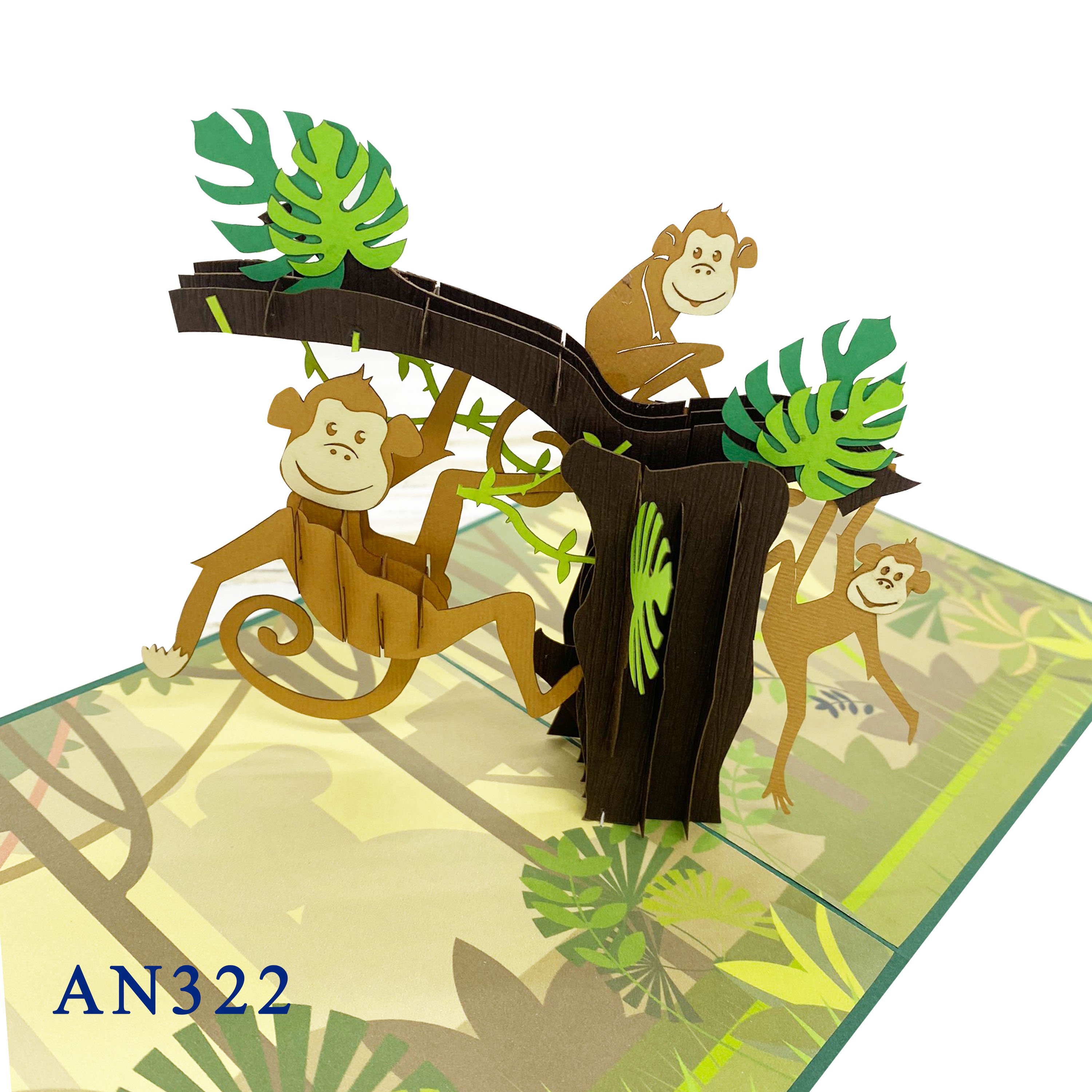 Monkey Pop Up Card