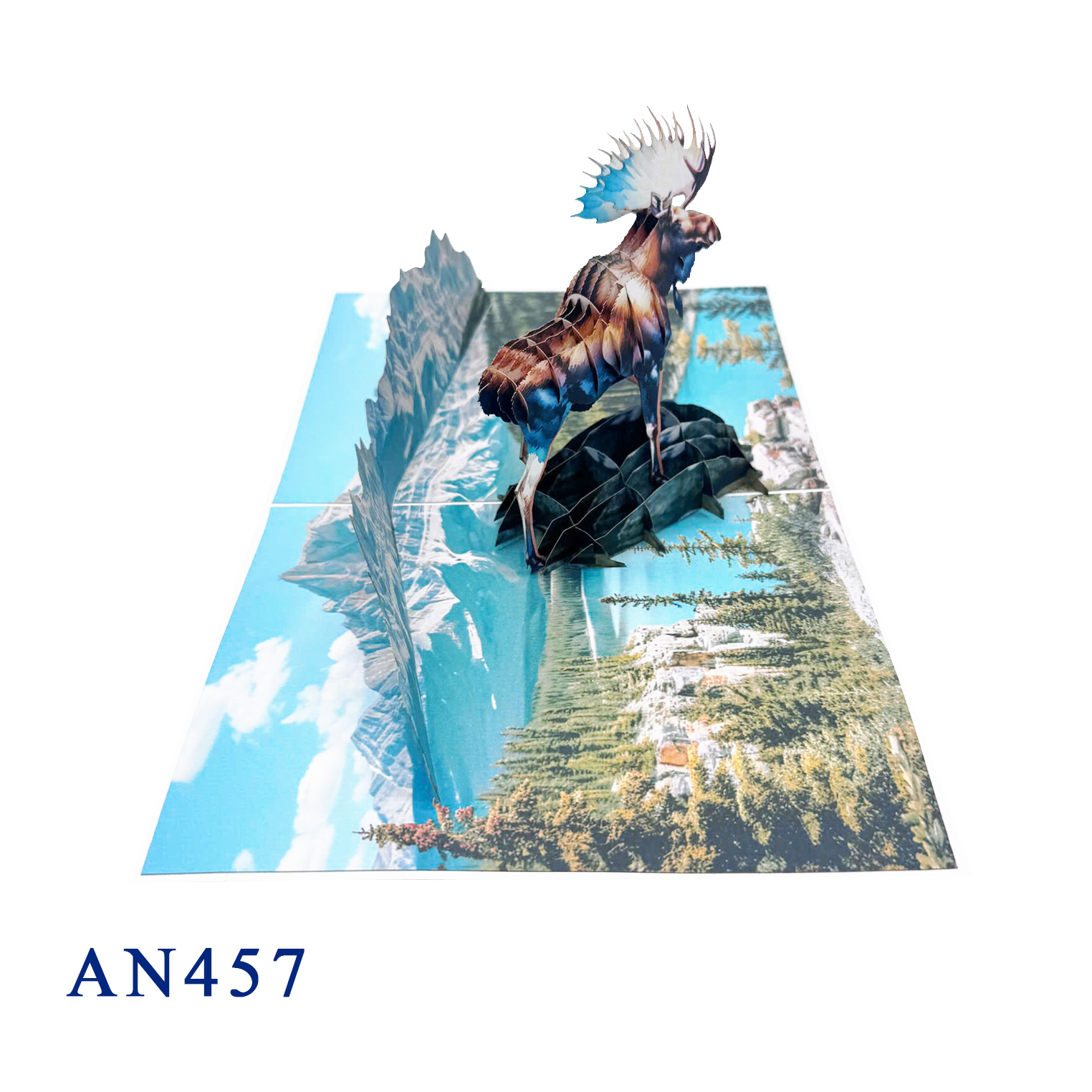 Moose 3D Pop-up Card