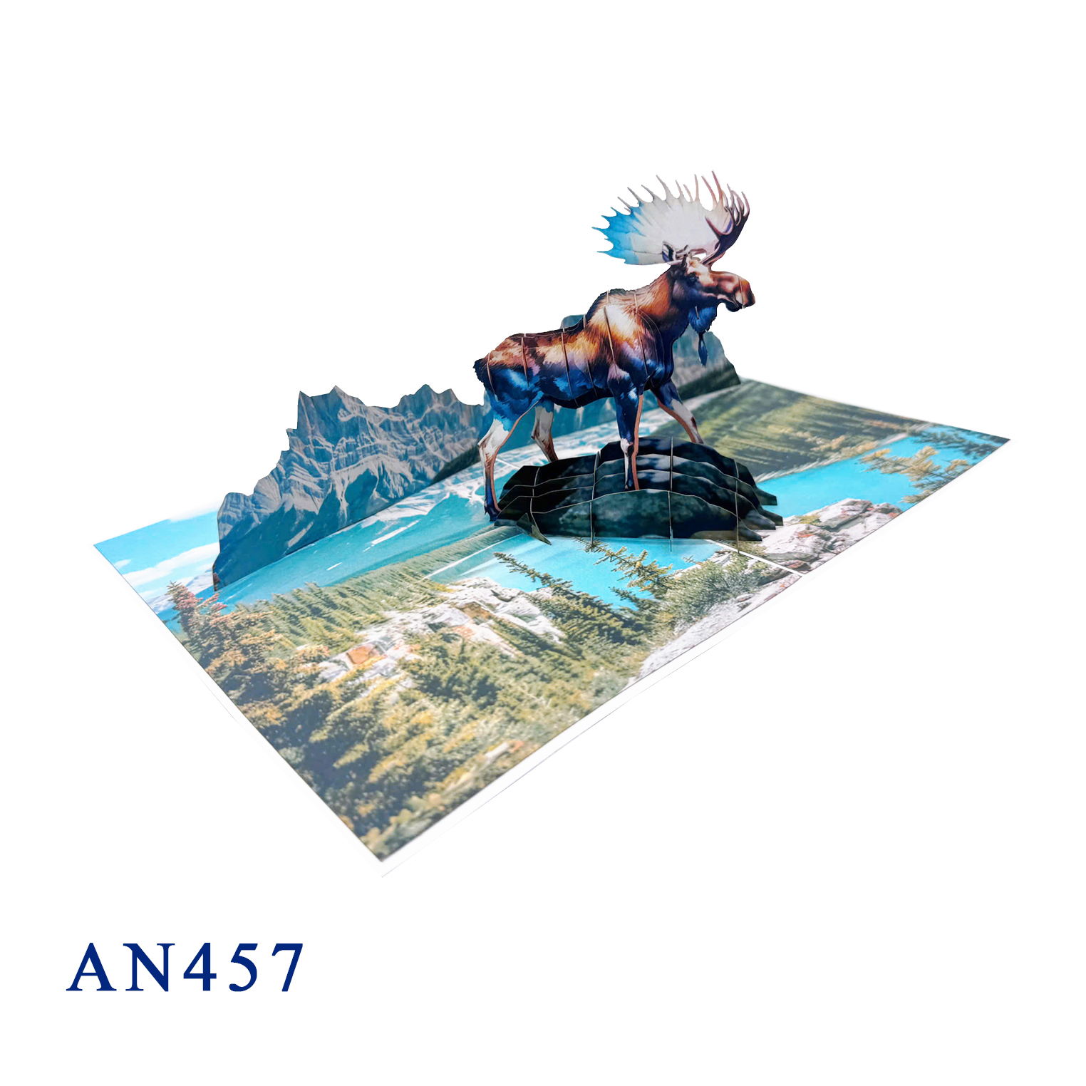 Moose 3D Pop-up Card