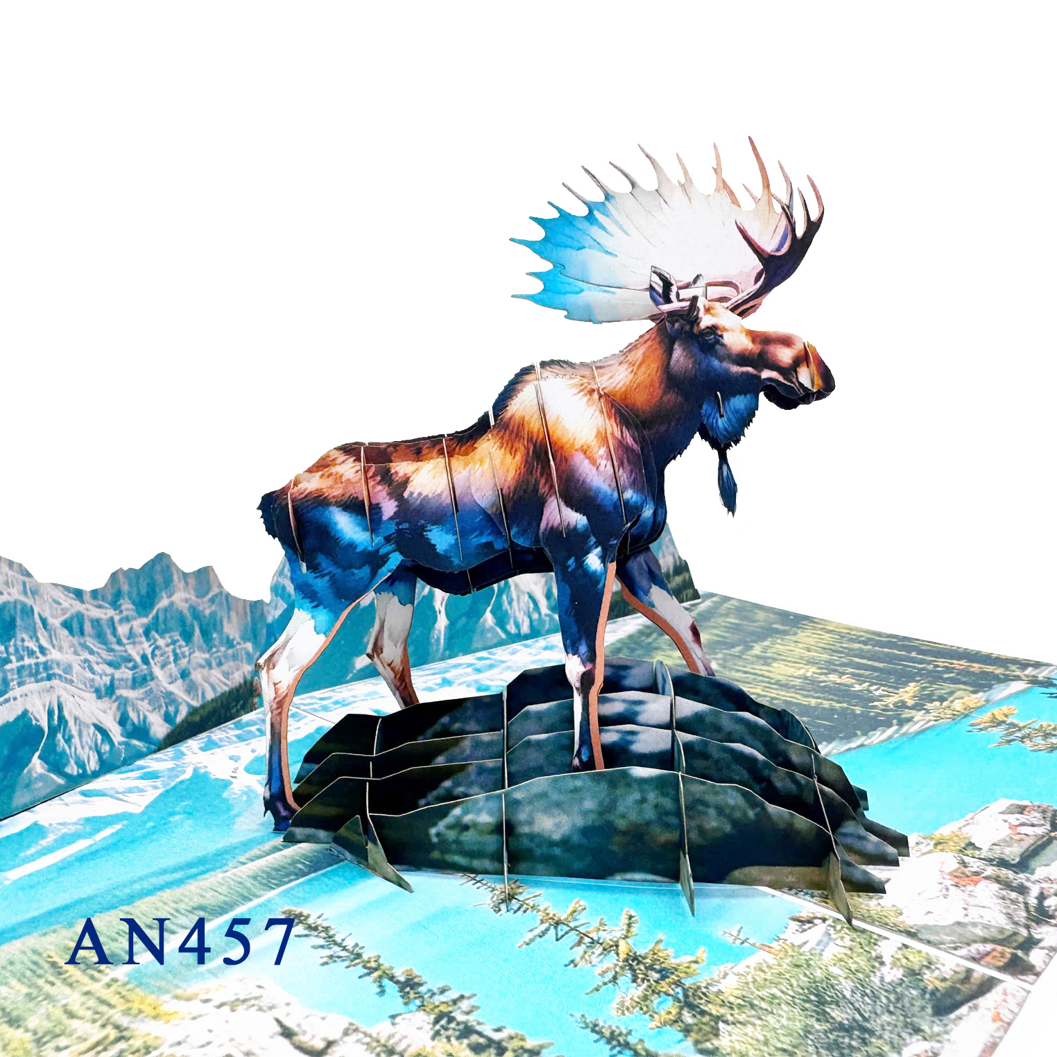 Moose 3D Pop-up Card