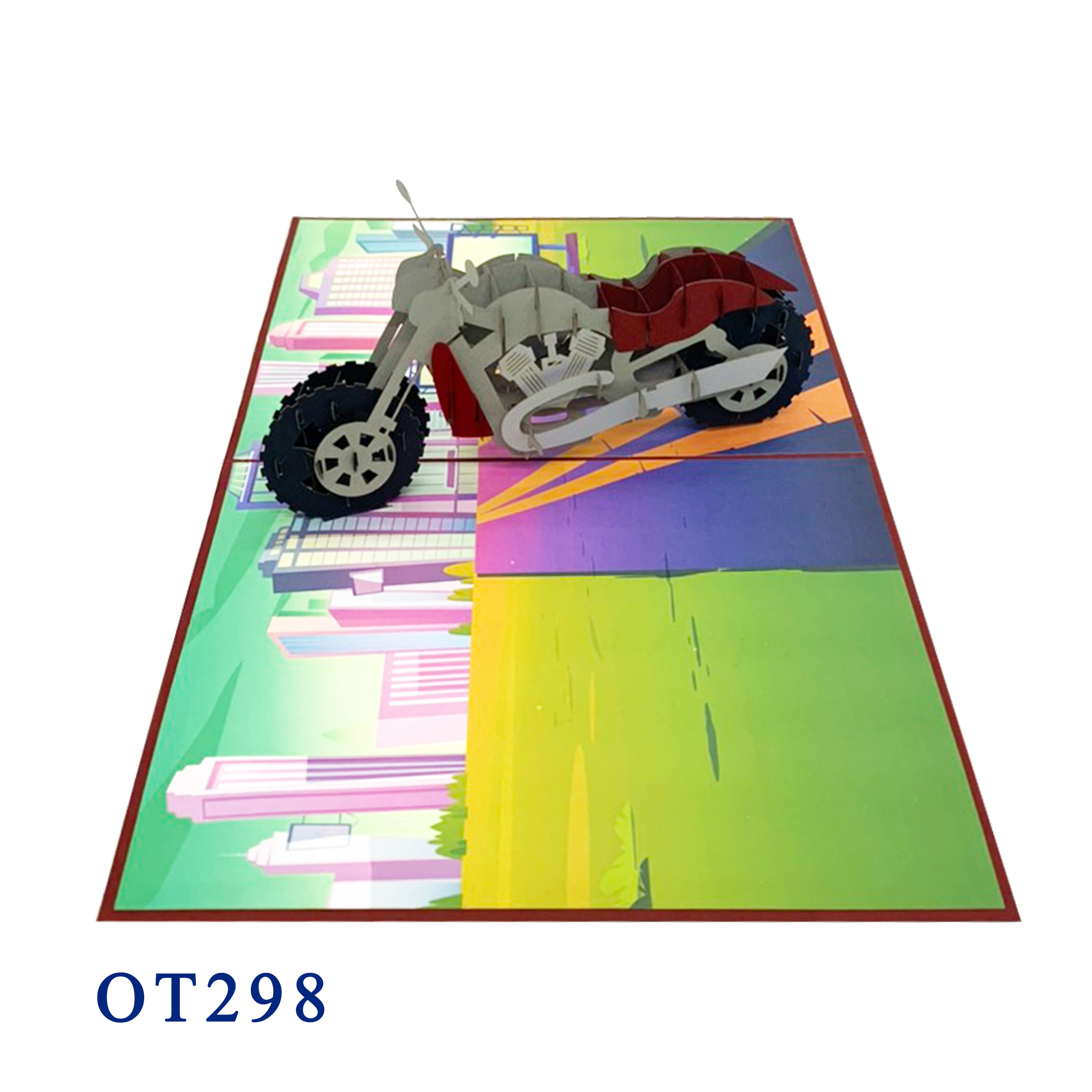 3D Motorcycle Pop Up Card
