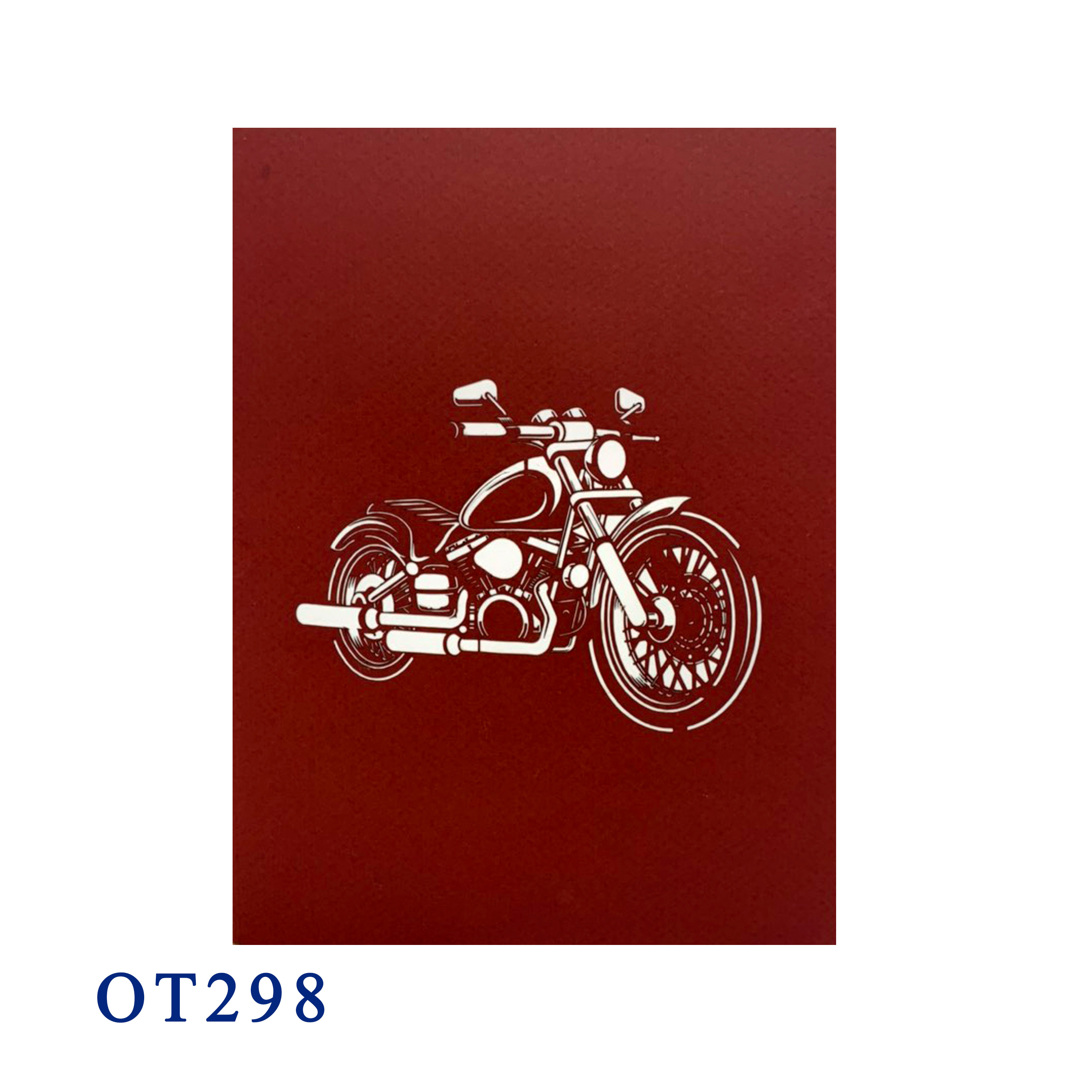 3D Motorcycle Pop Up Card