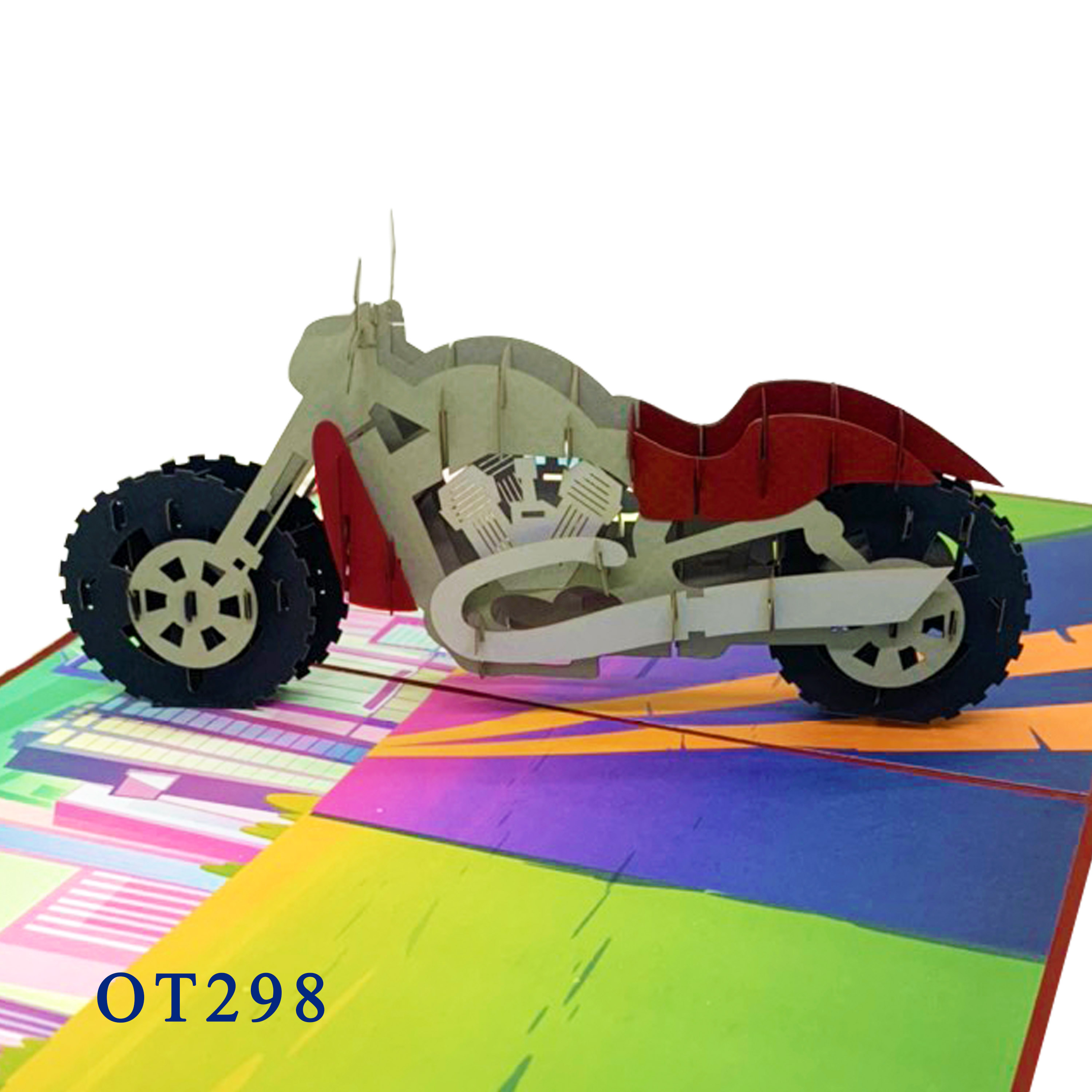 3D Motorcycle Pop Up Card