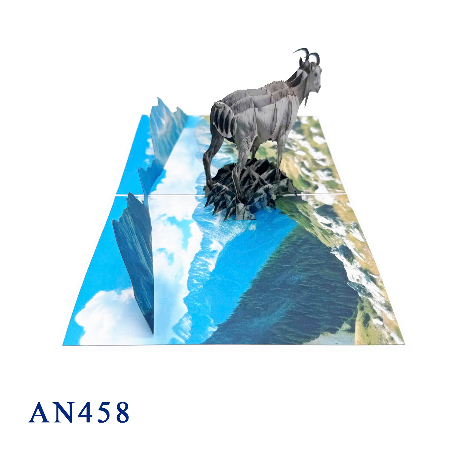 Mountain Goat 3D Pop-up Card