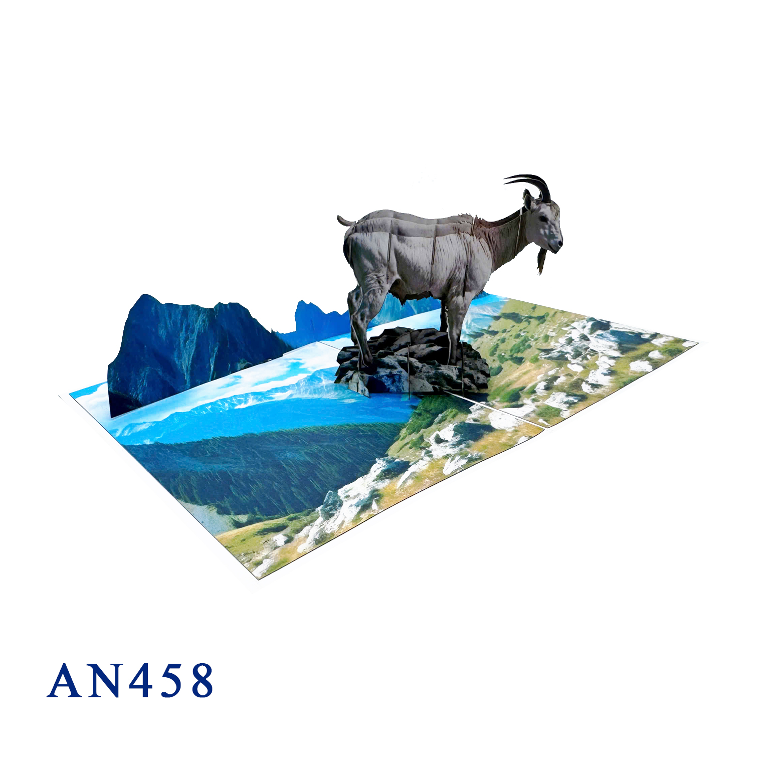 Mountain Goat 3D Pop-up Card