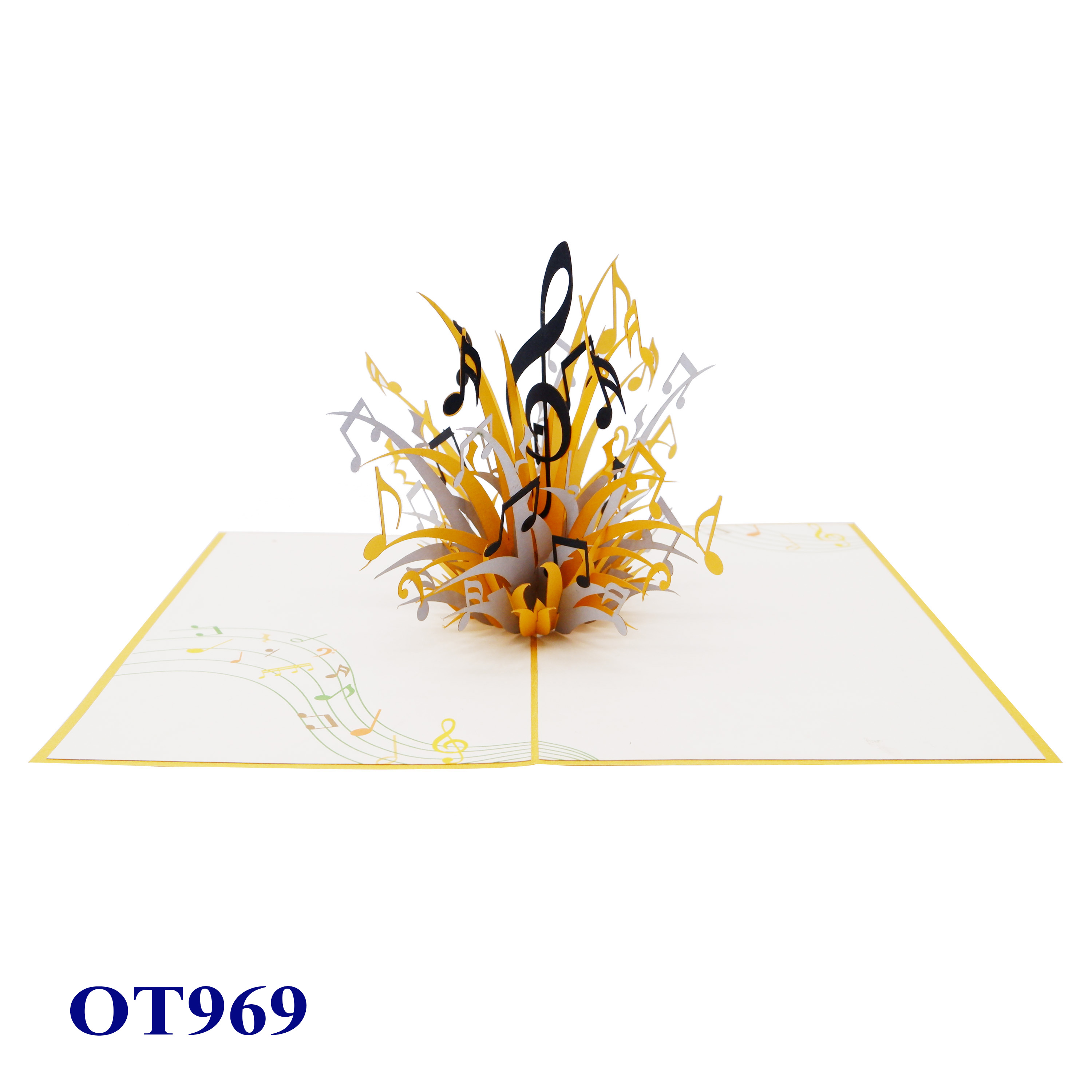 Music Notes Pop-Up Card