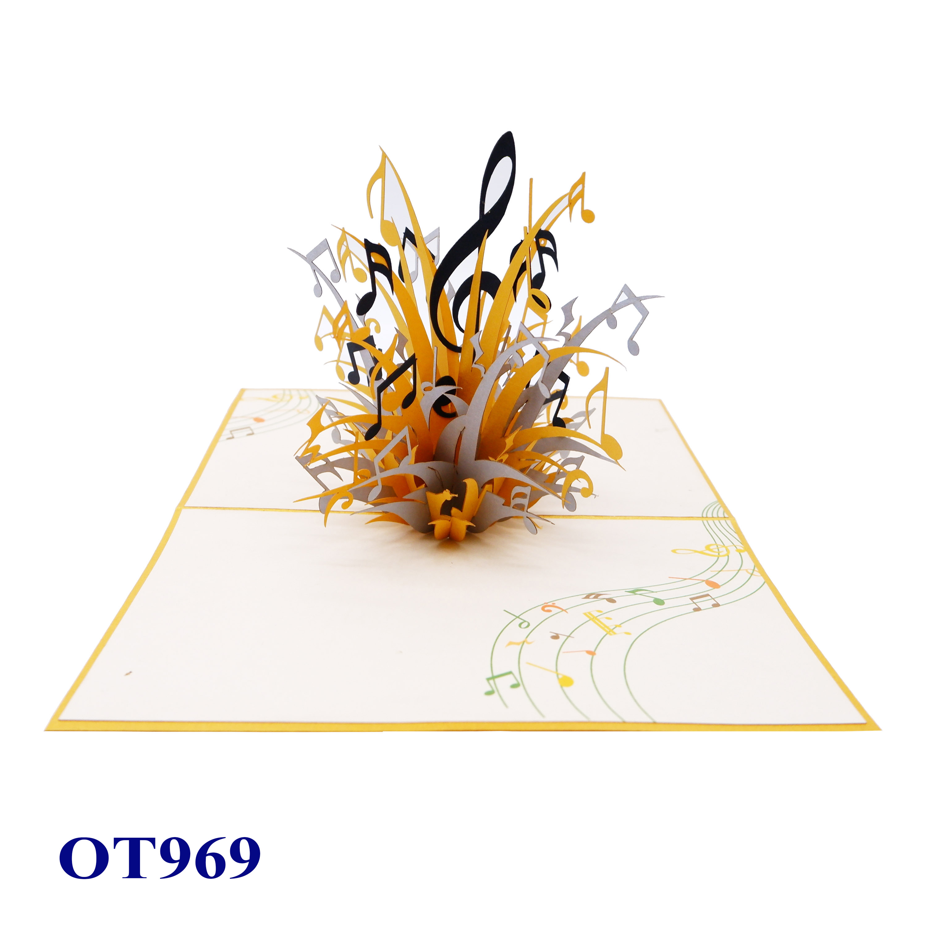 Music Notes Pop-Up Card