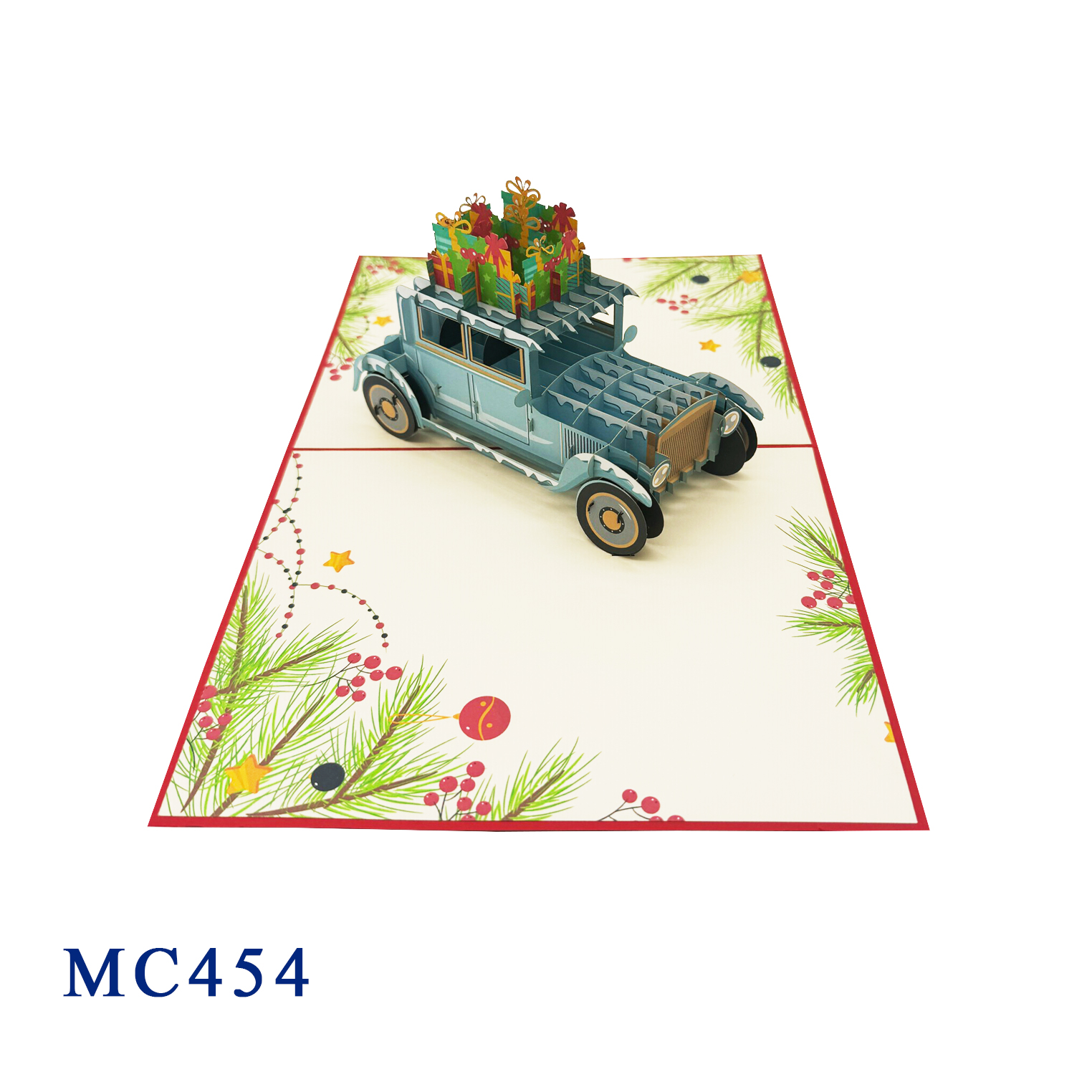 Noel Car Gifts Pop Up Card