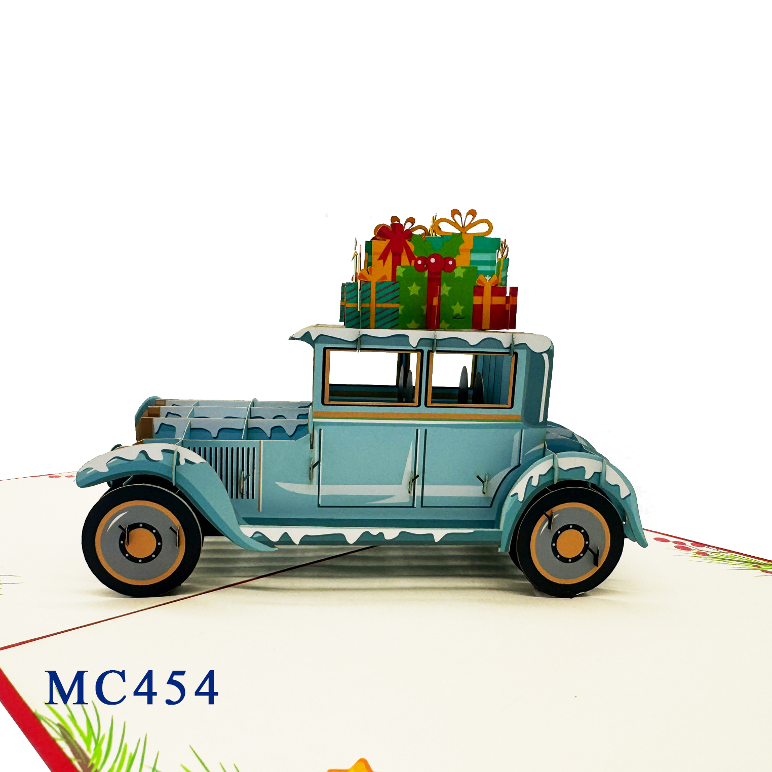 Noel Car Gifts Pop Up Card