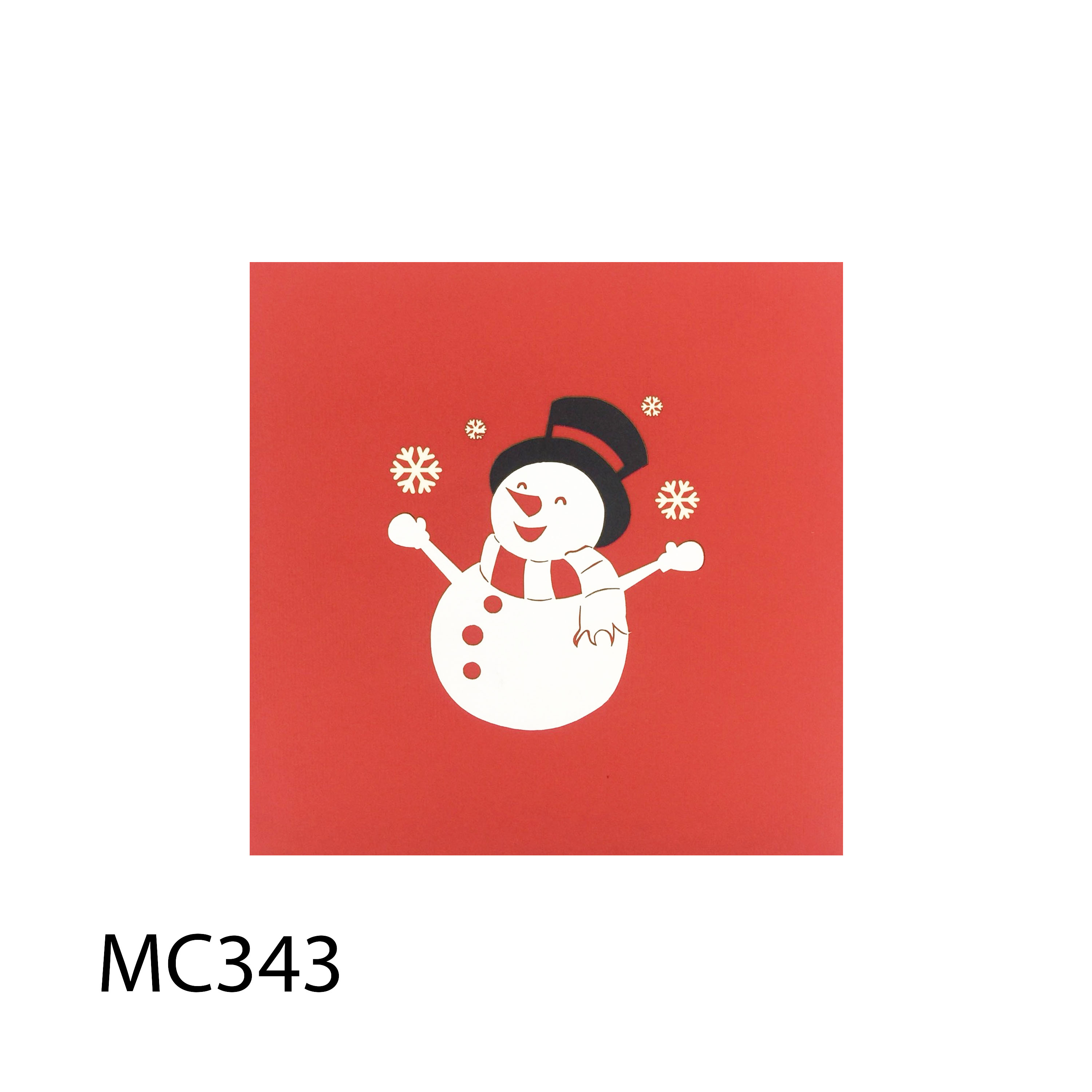 Noel Snowman Pop Up Card