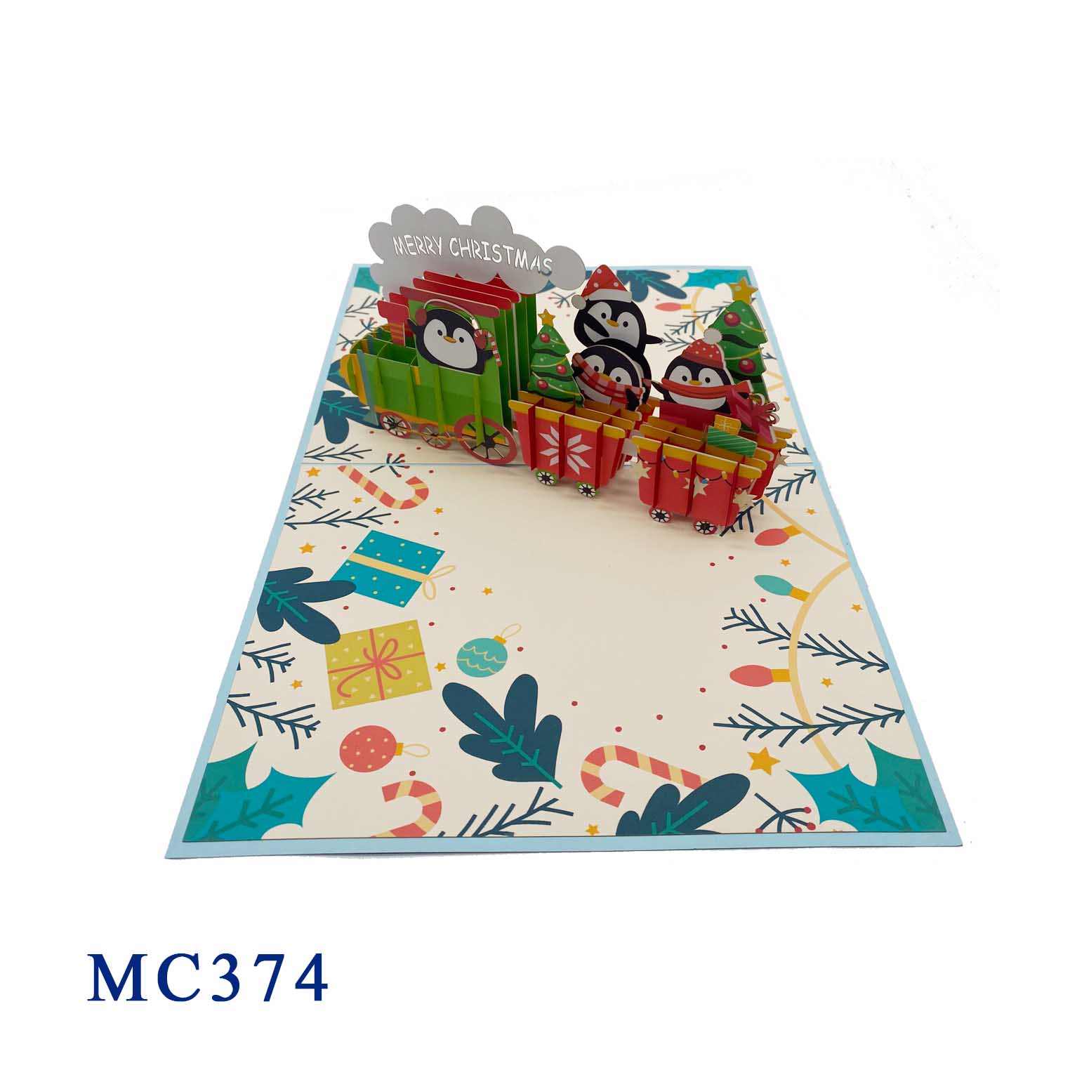 Noel Train Pop Up Card