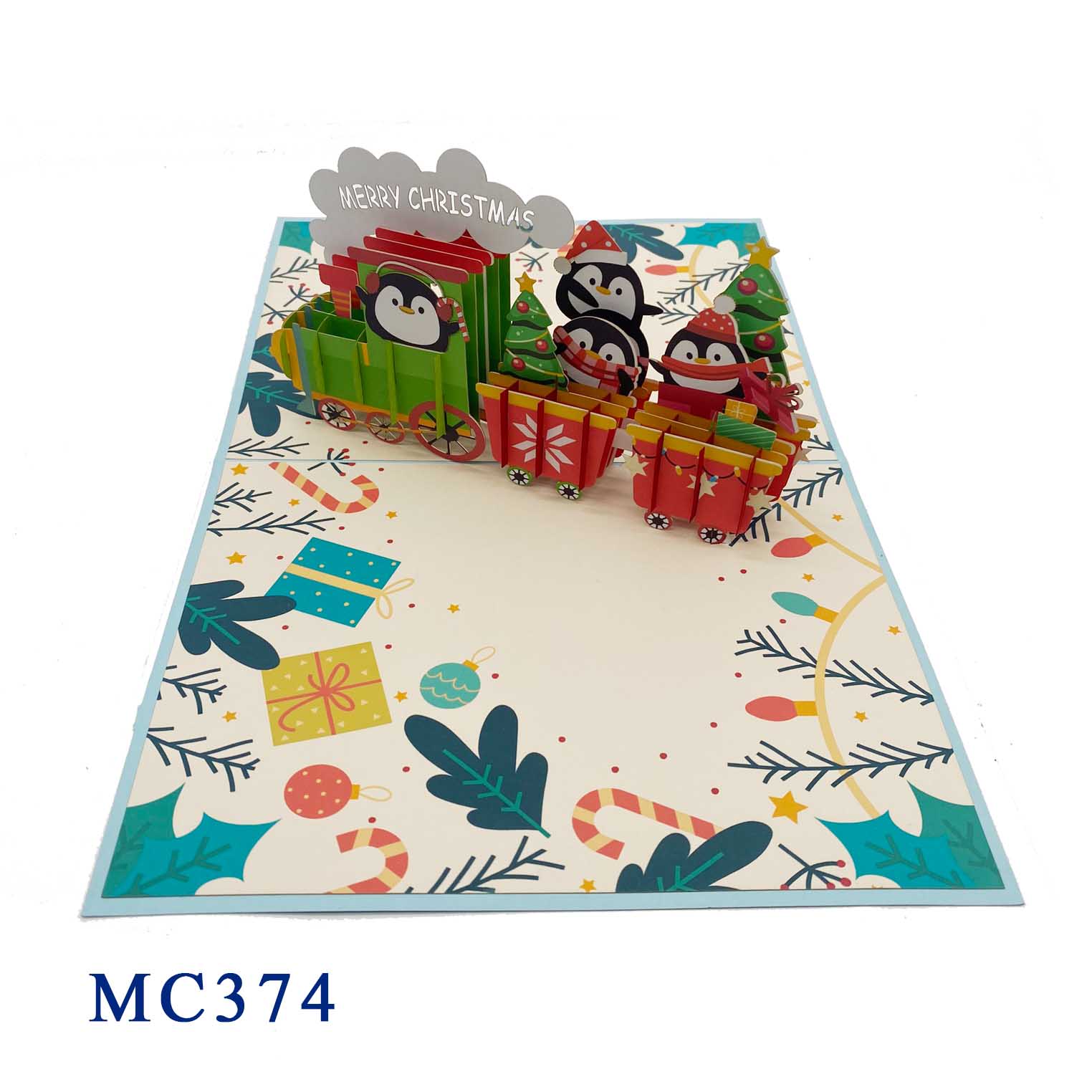 Noel Train Pop Up Card