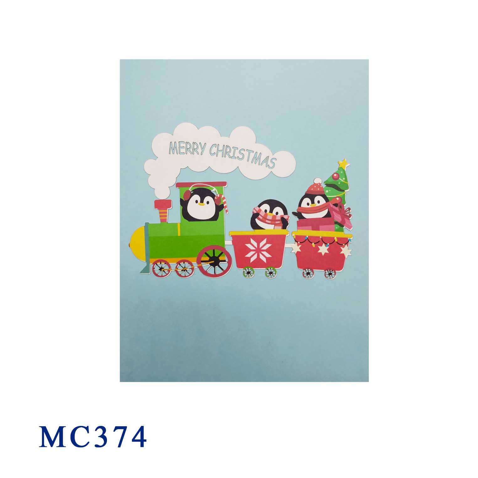 Noel Train Pop Up Card