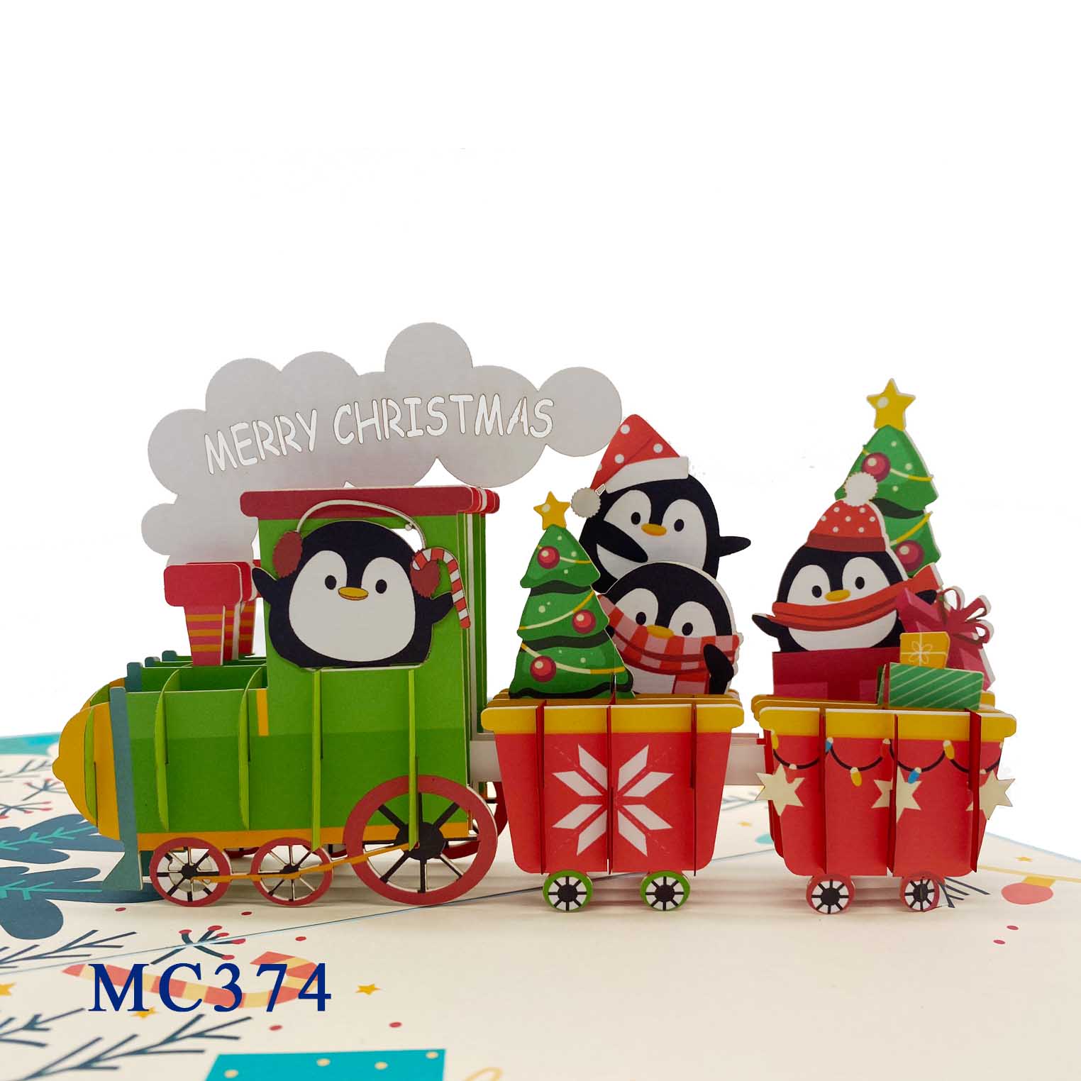 Noel Train Pop Up Card