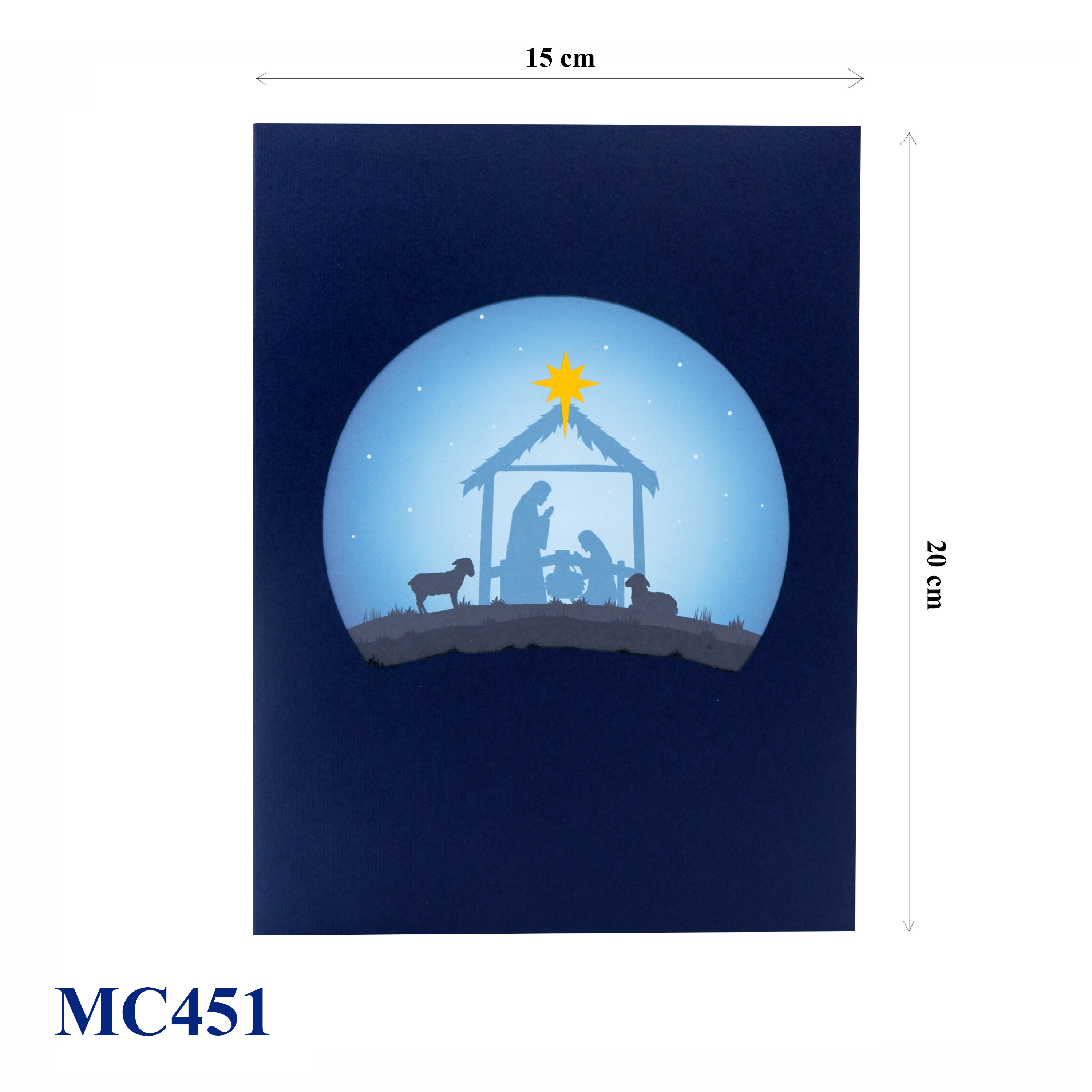 Noel Tree Nativity Pop Up Card