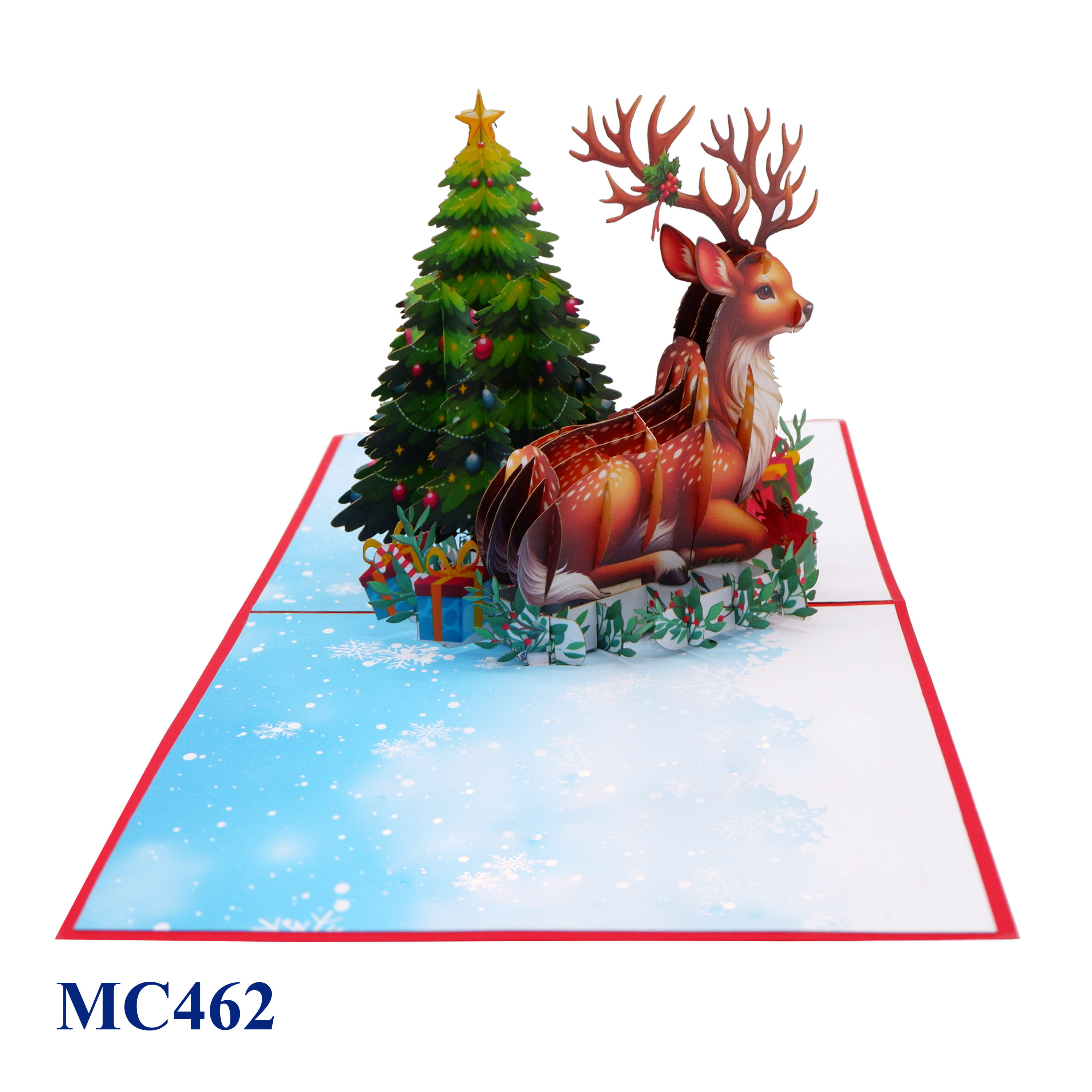 Noel Tree Reindeer Pop Up Card