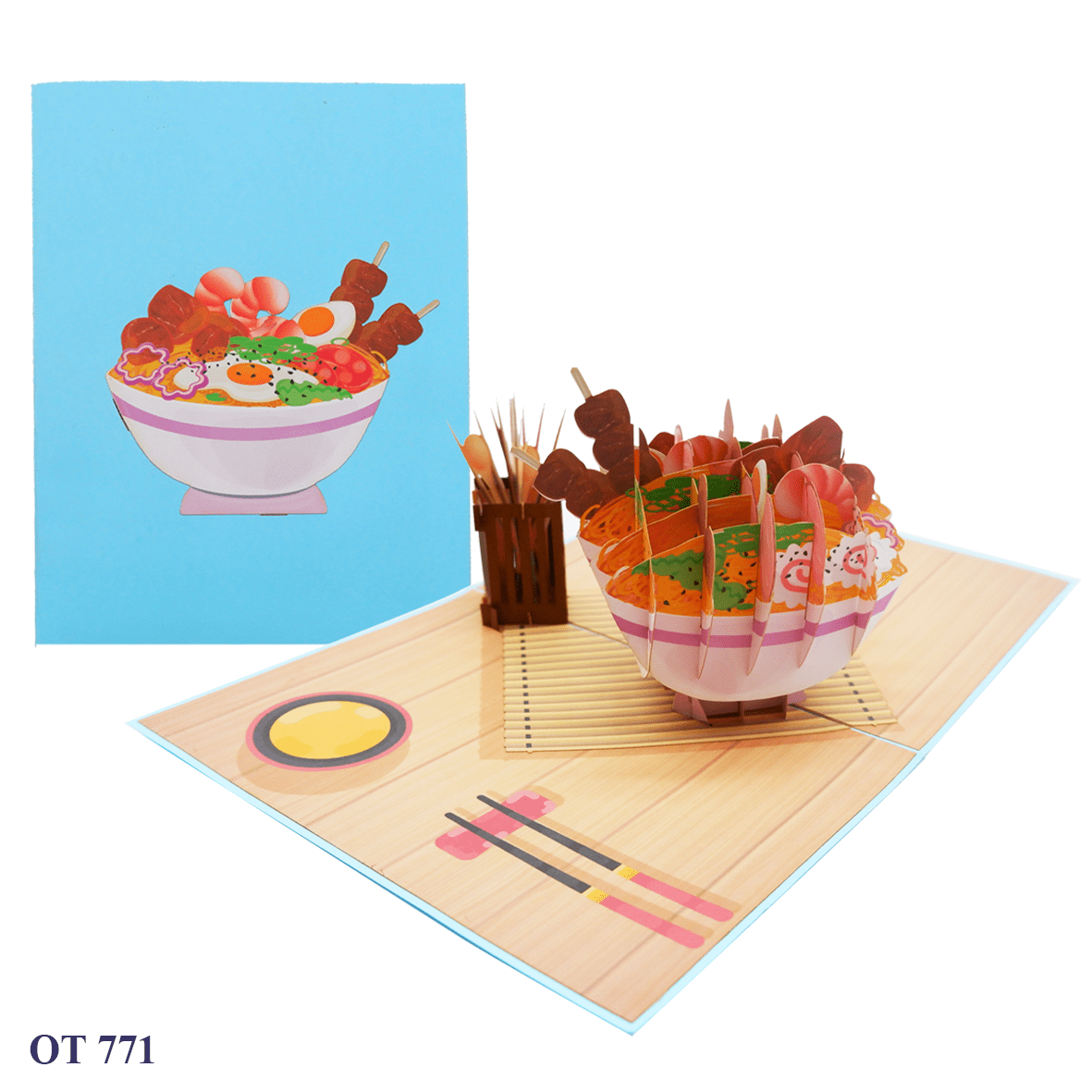 Noodle Bowl Pop Up Card