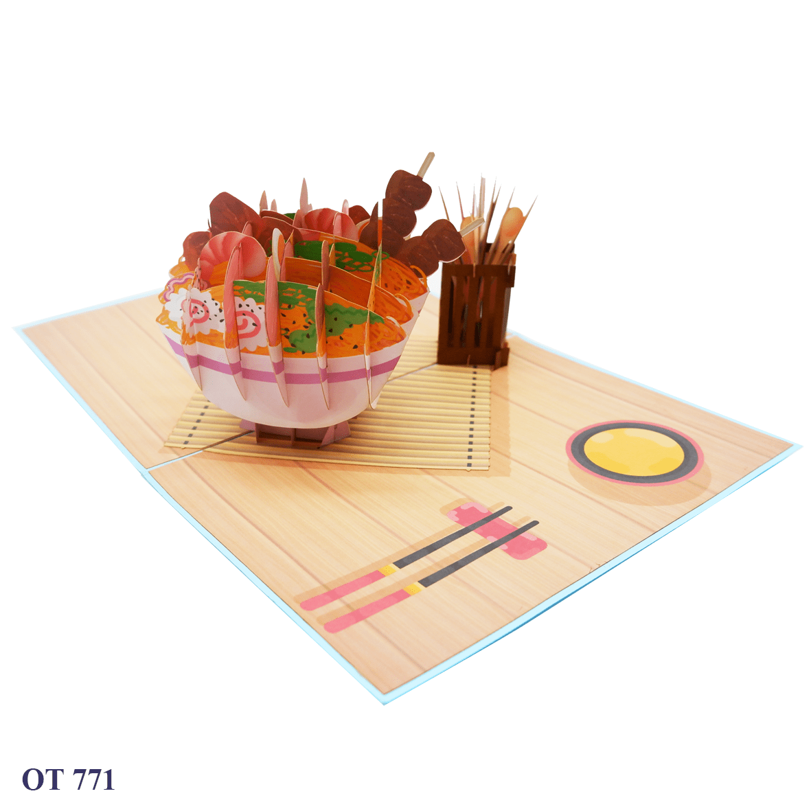 Noodle Bowl Pop Up Card