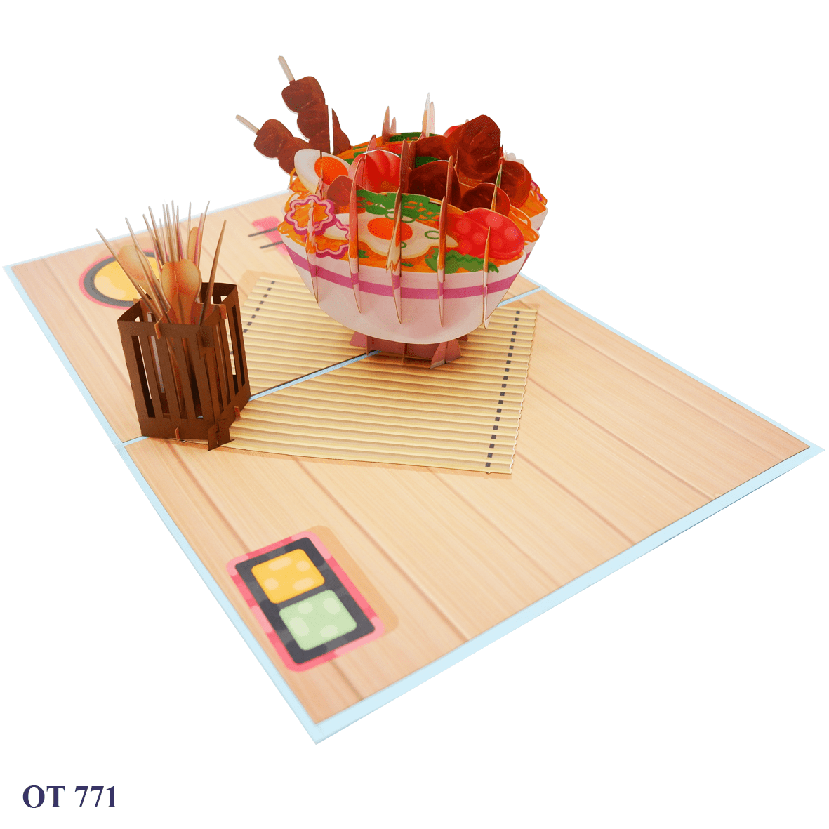 Noodle Bowl Pop Up Card