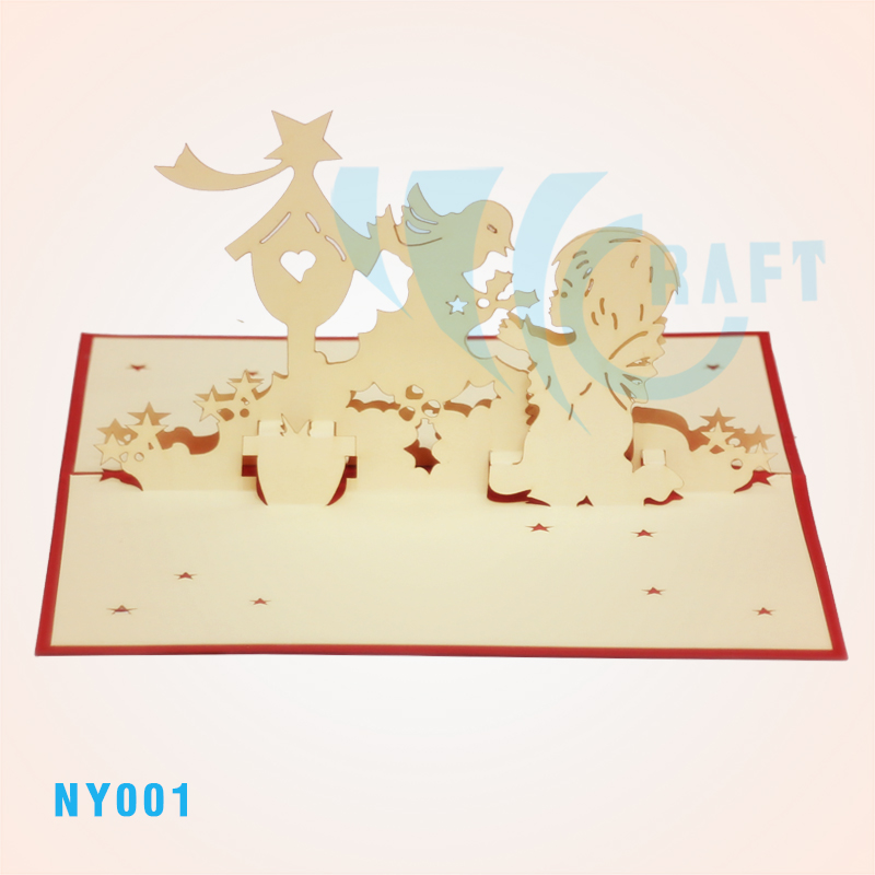 Happy New Year Pop Up Card