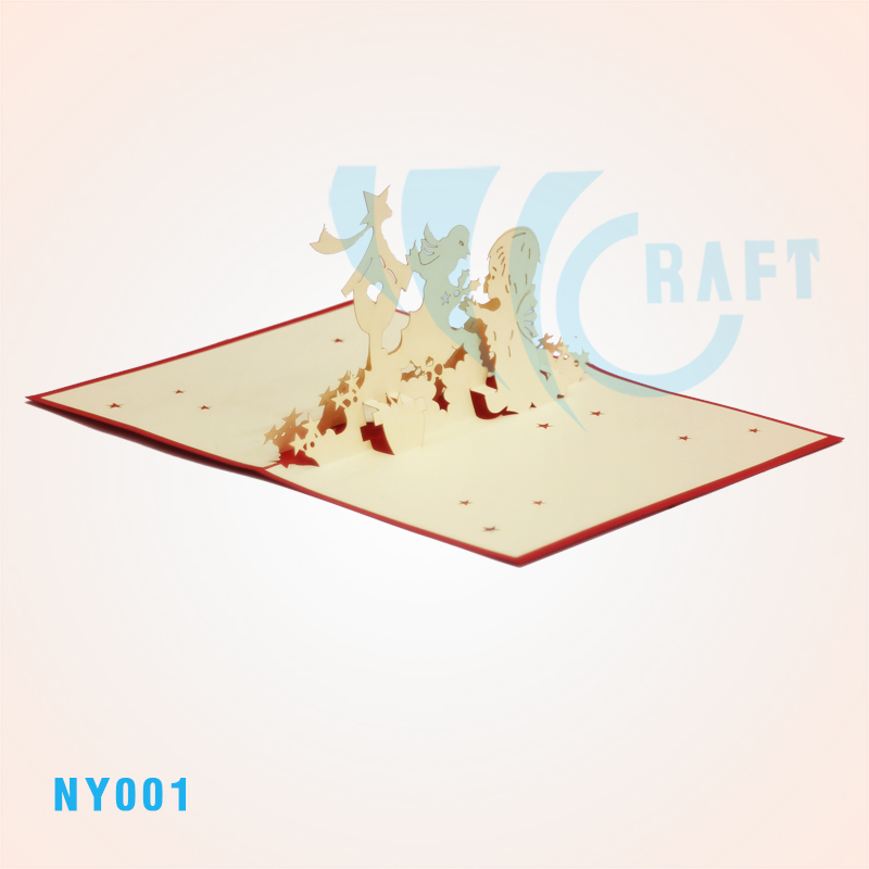 Happy New Year Pop Up Card