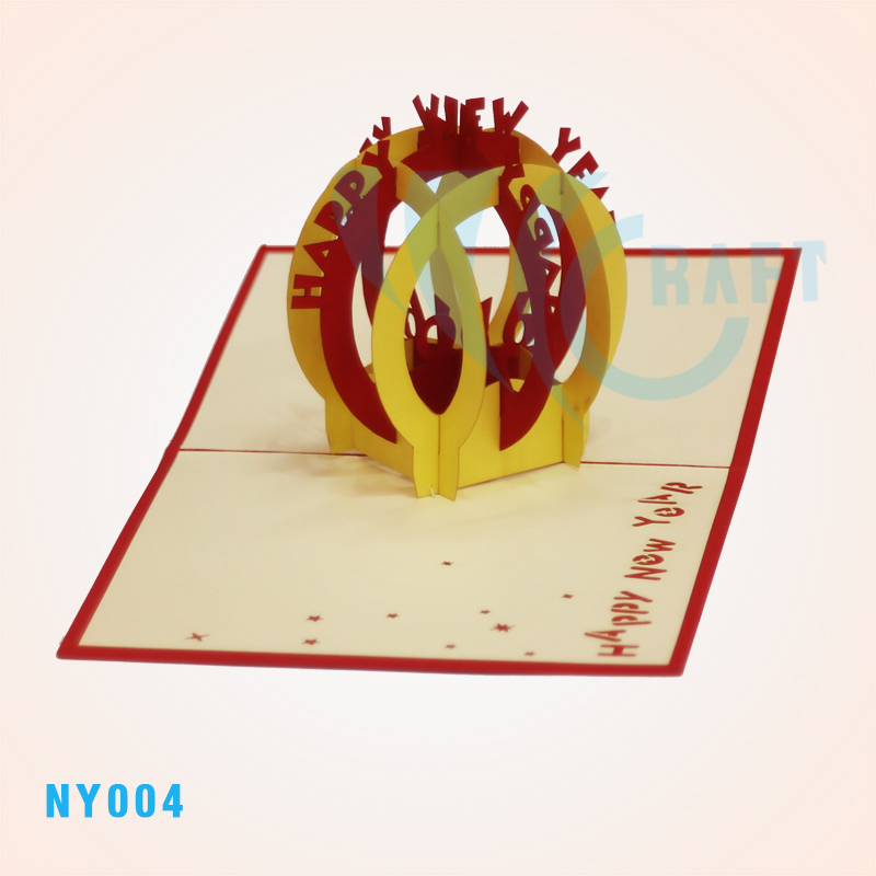 New Year Globe Pop Up Card