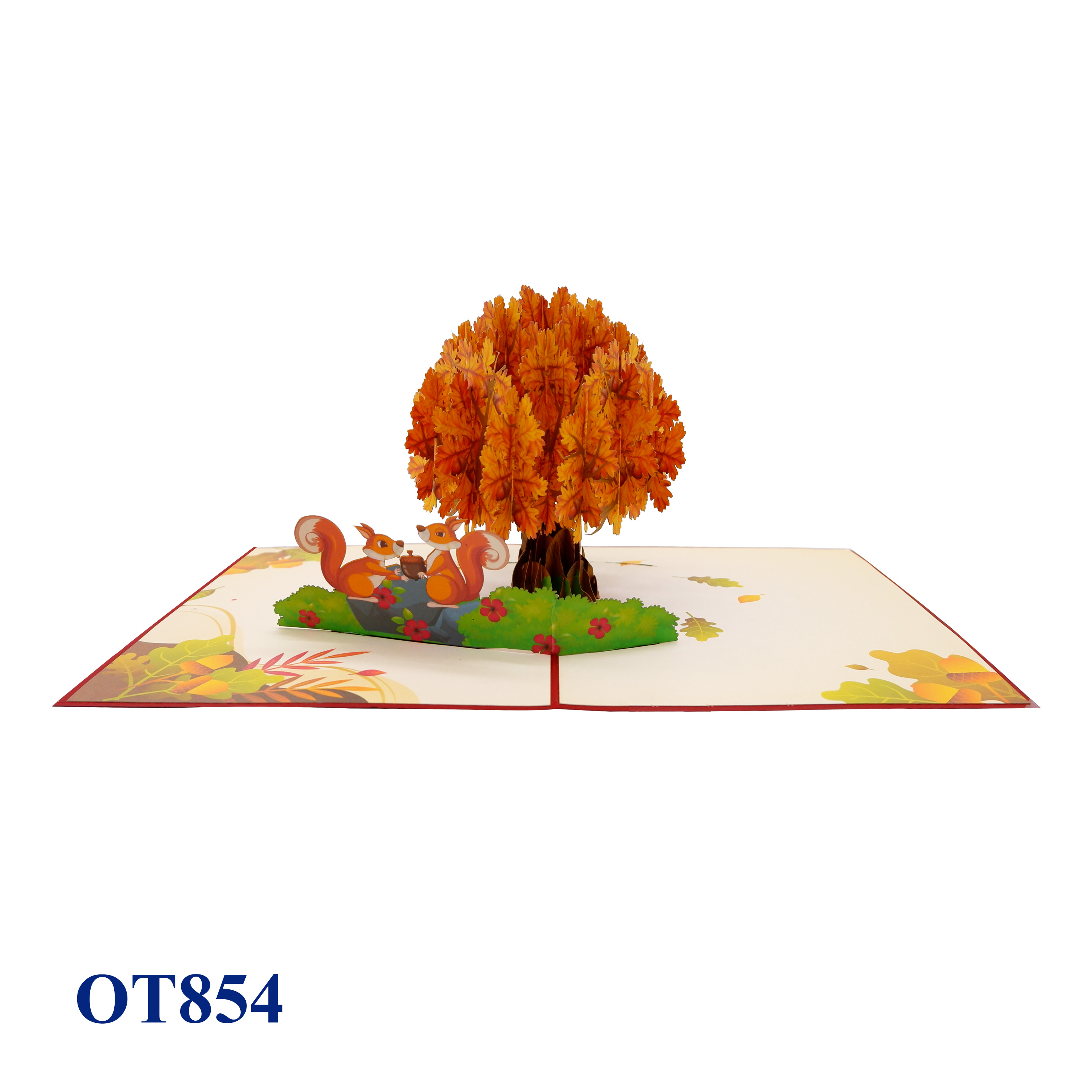 Oak Autumn Tree Pop Up Card