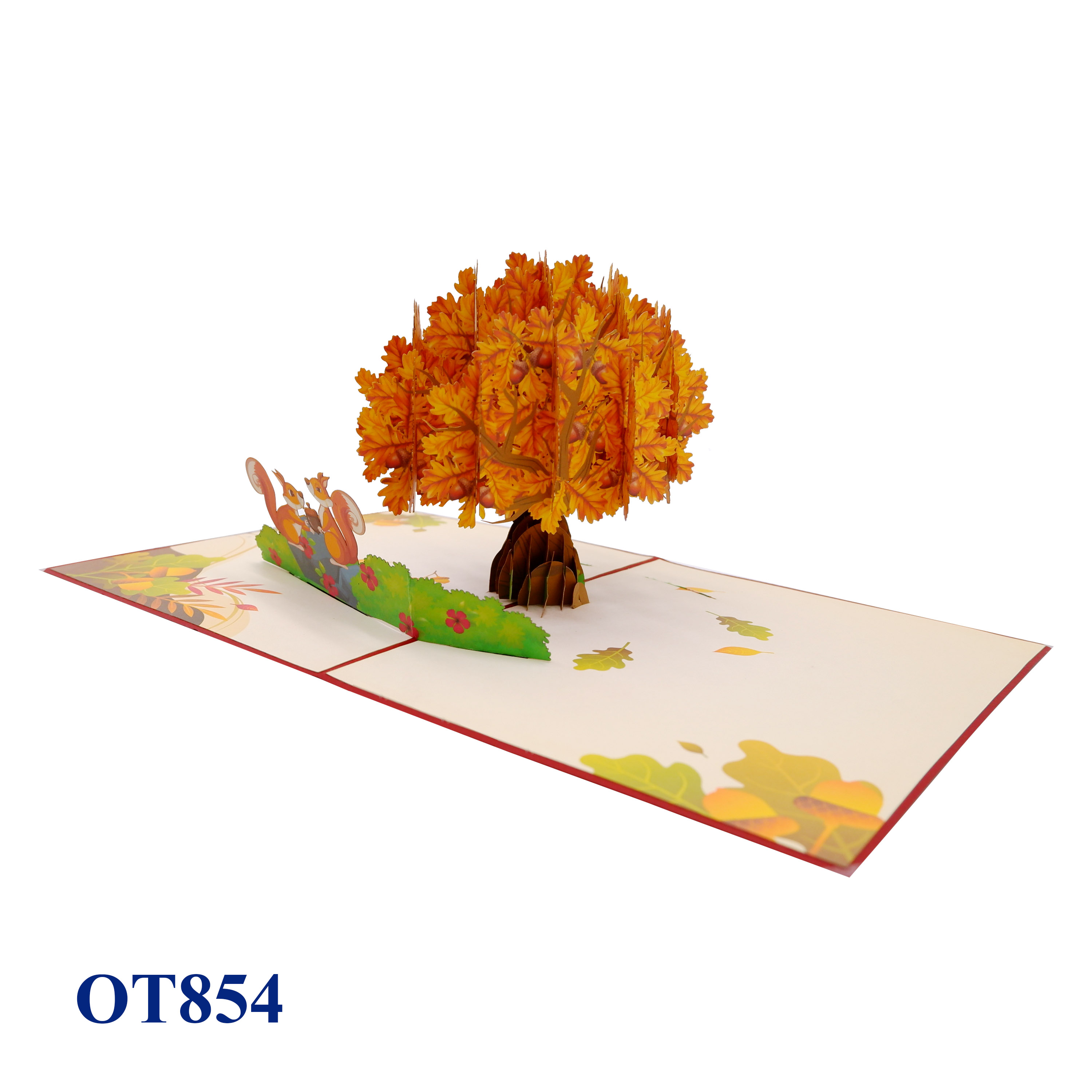 Oak Autumn Tree Pop Up Card