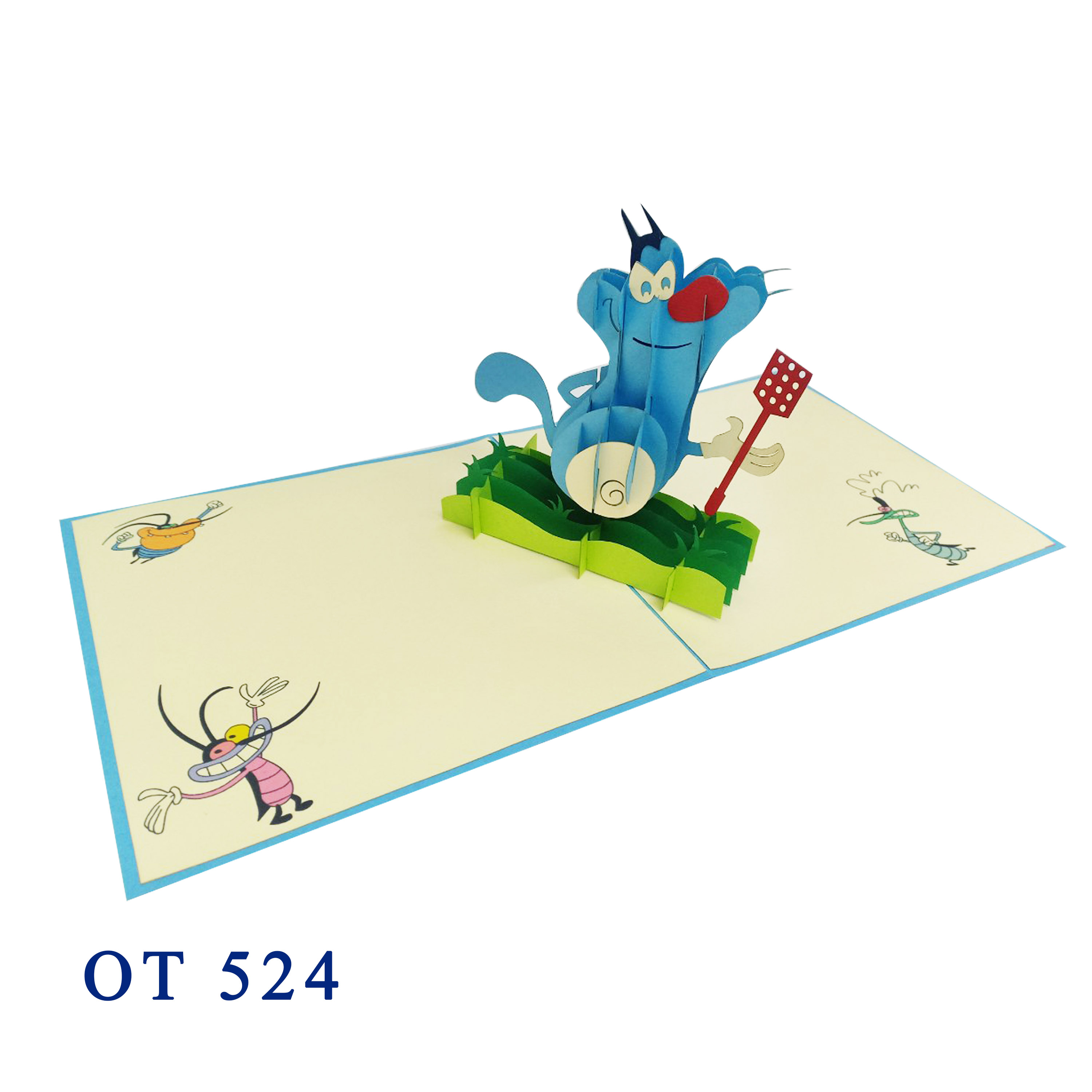 Oggy Pop Up Card