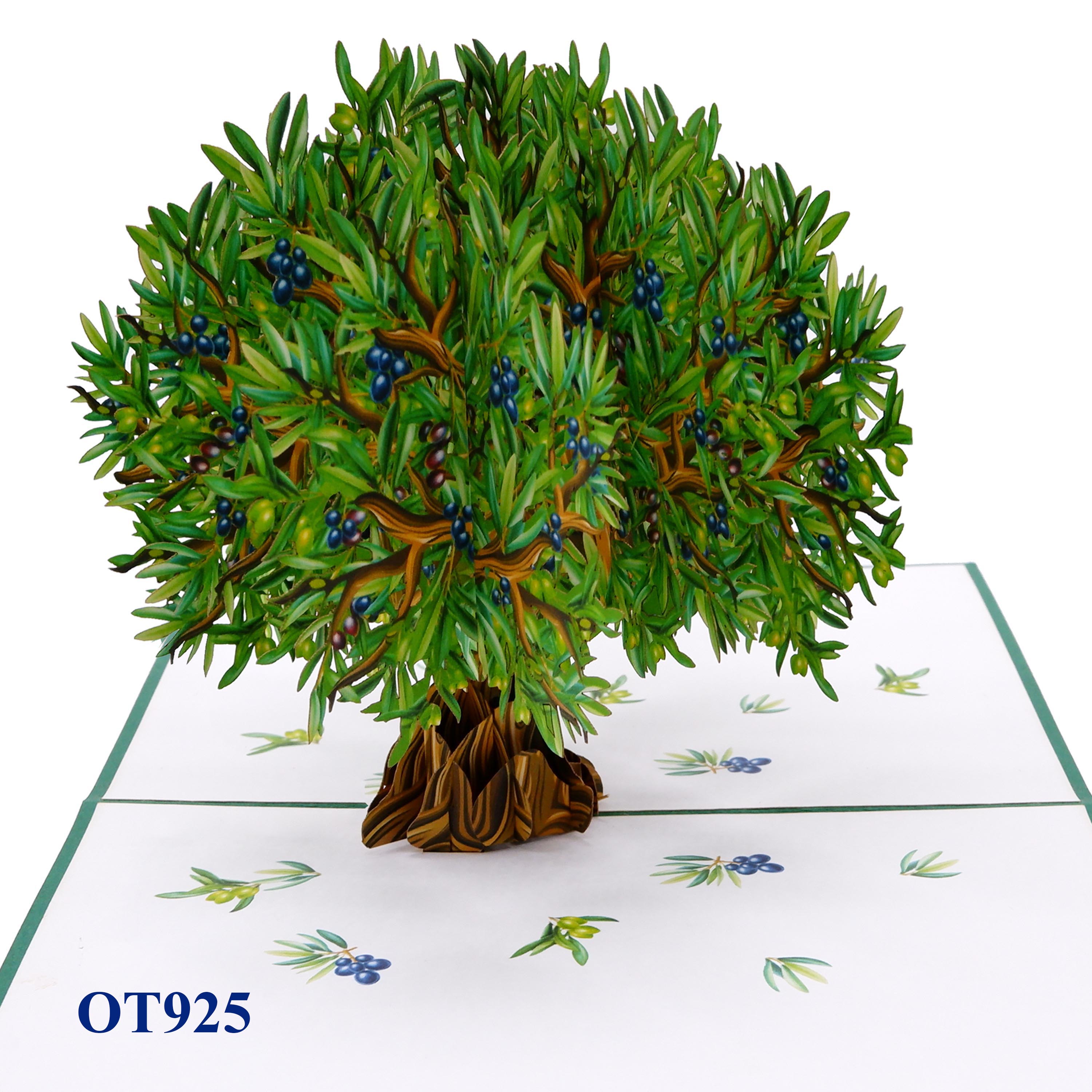 Olive Tree Pop Up Card