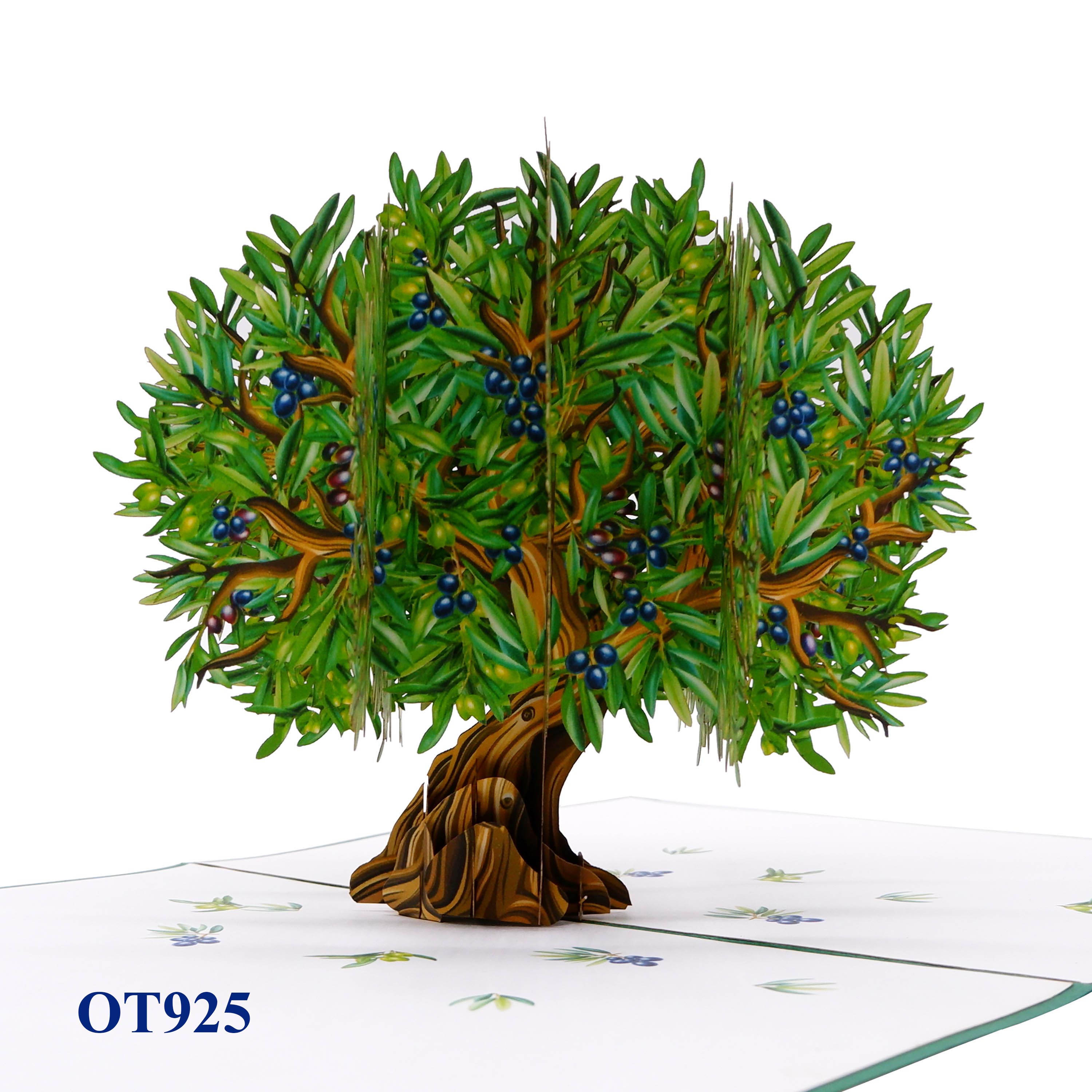 Olive Tree Pop Up Card