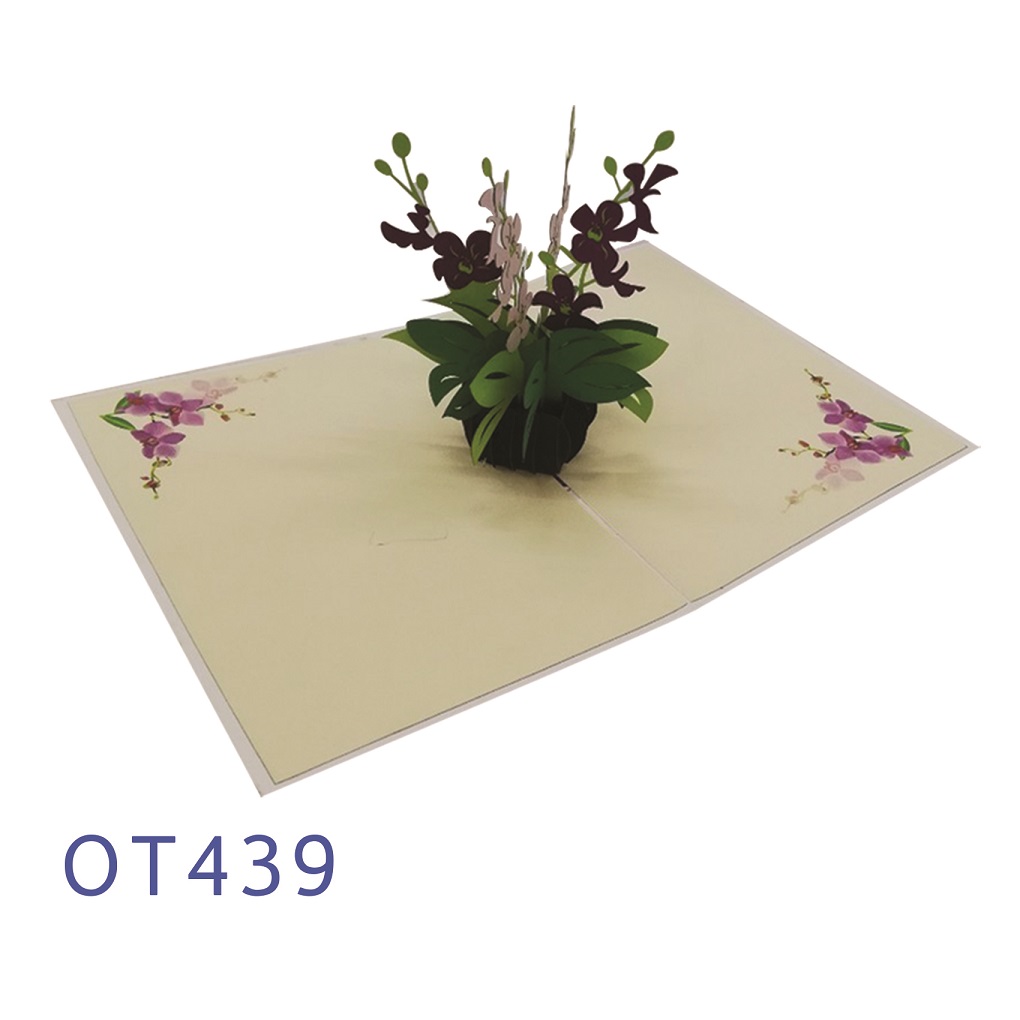 Orchids Pop Up Card