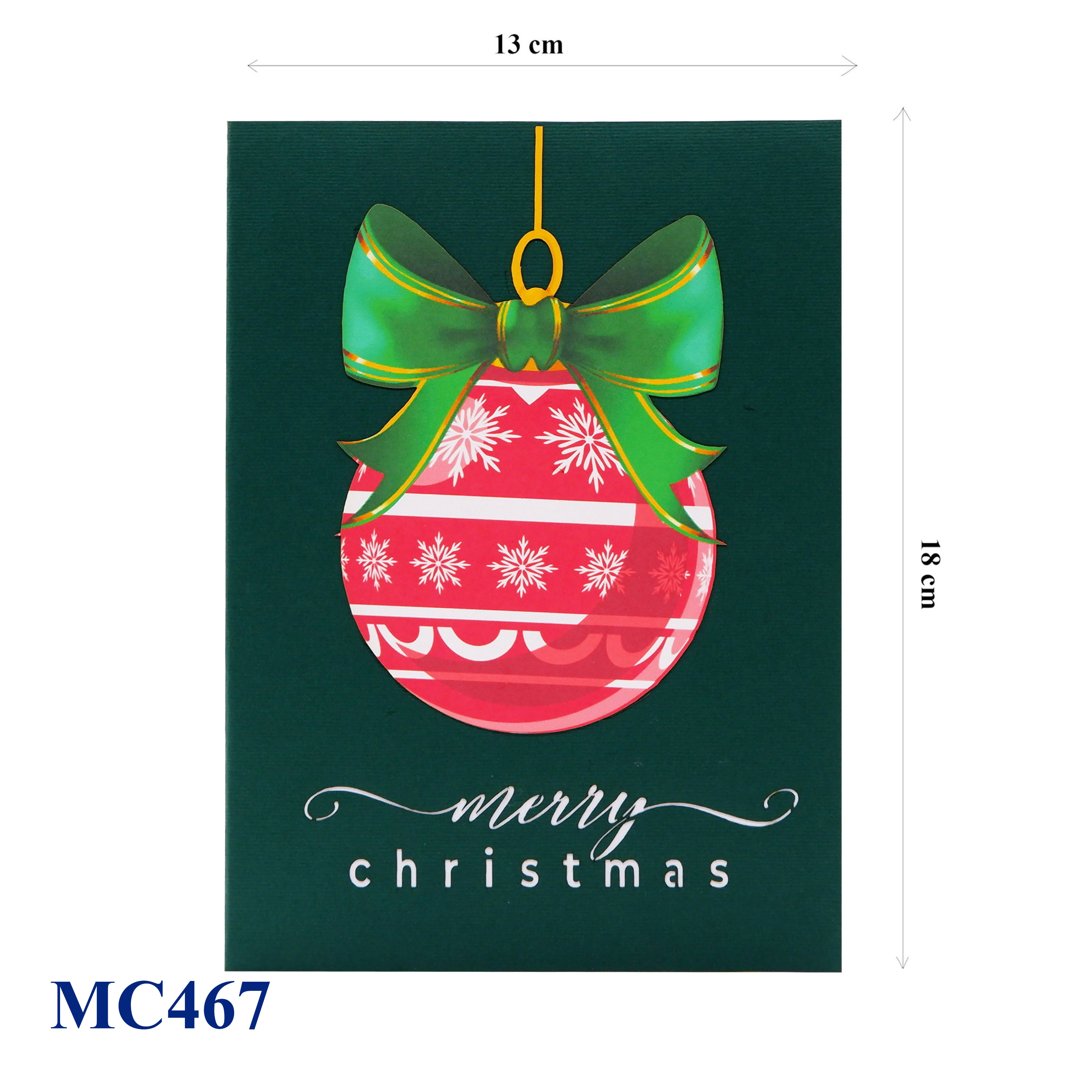 Ornament Noel Pop Up Greeting Card