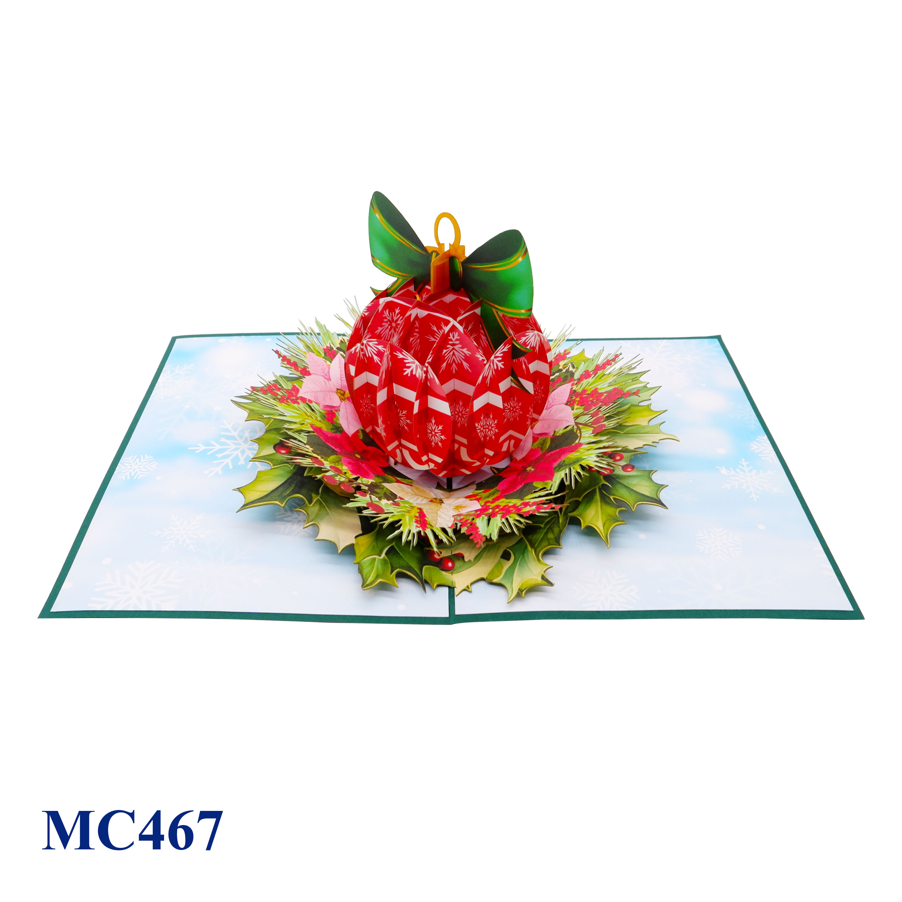 Ornament Noel Pop Up Greeting Card