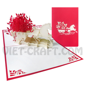 Carriage Pop Up Card