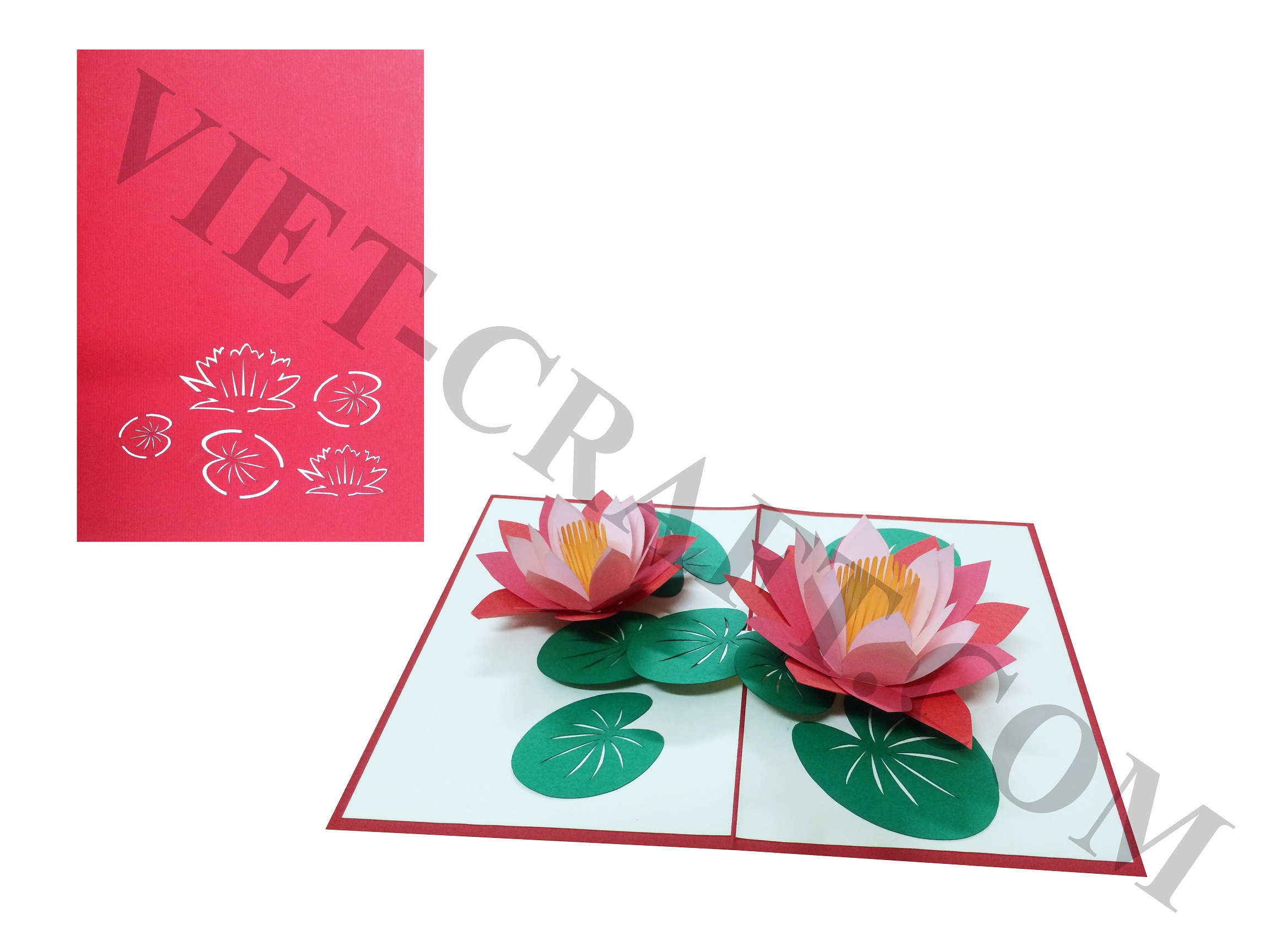 Lotus 3D Pop Up Card