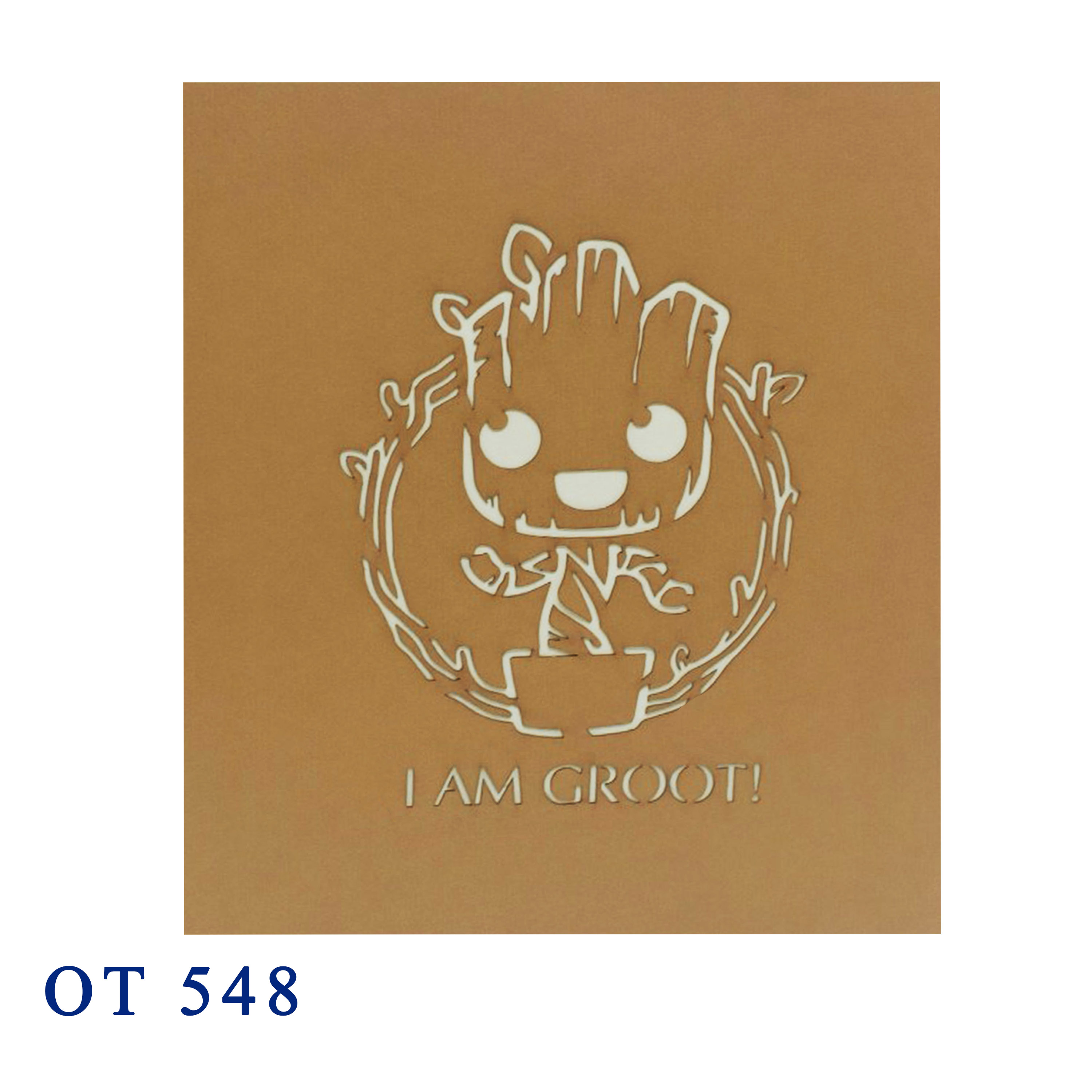 Baby Groot Pop Up Card