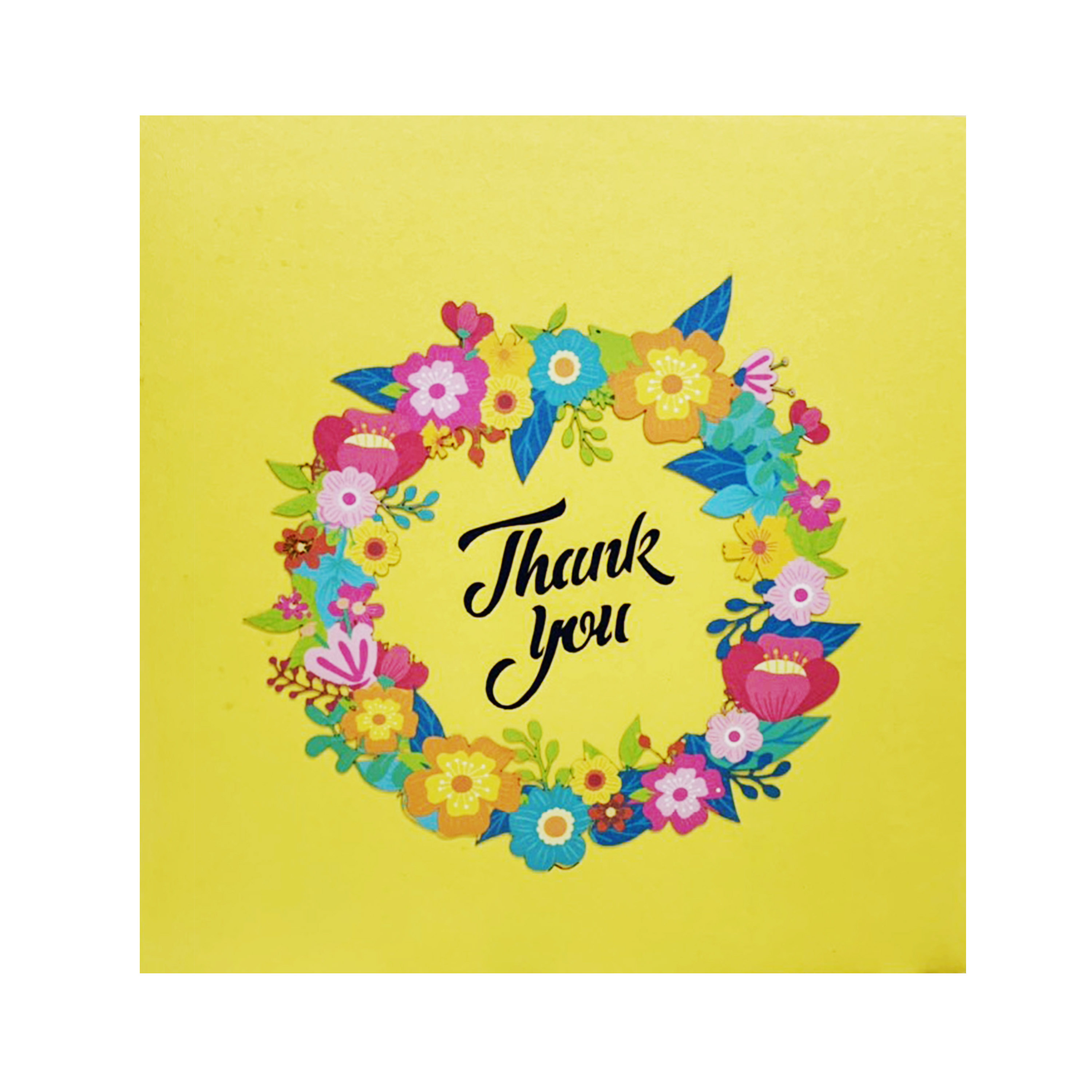 Thank You Flowers Pop Up Card