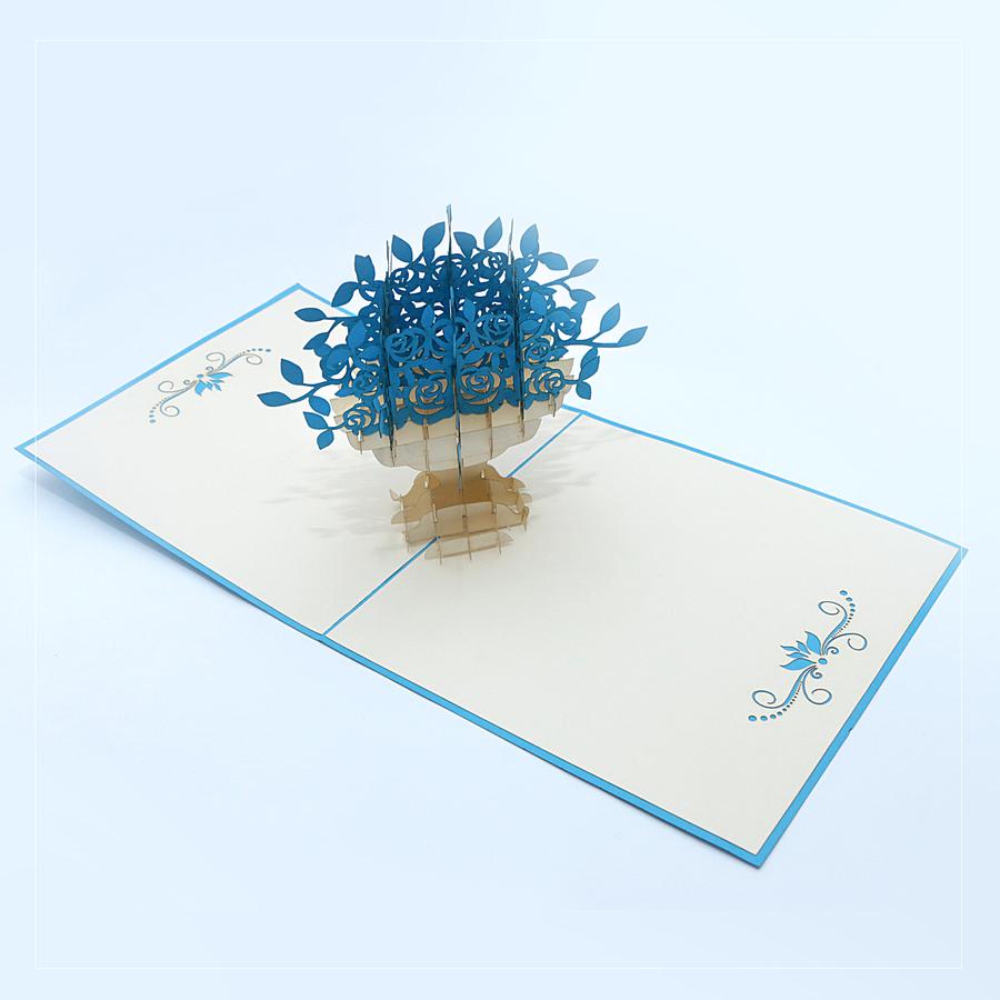 Vase Of Flower Pop Up Card